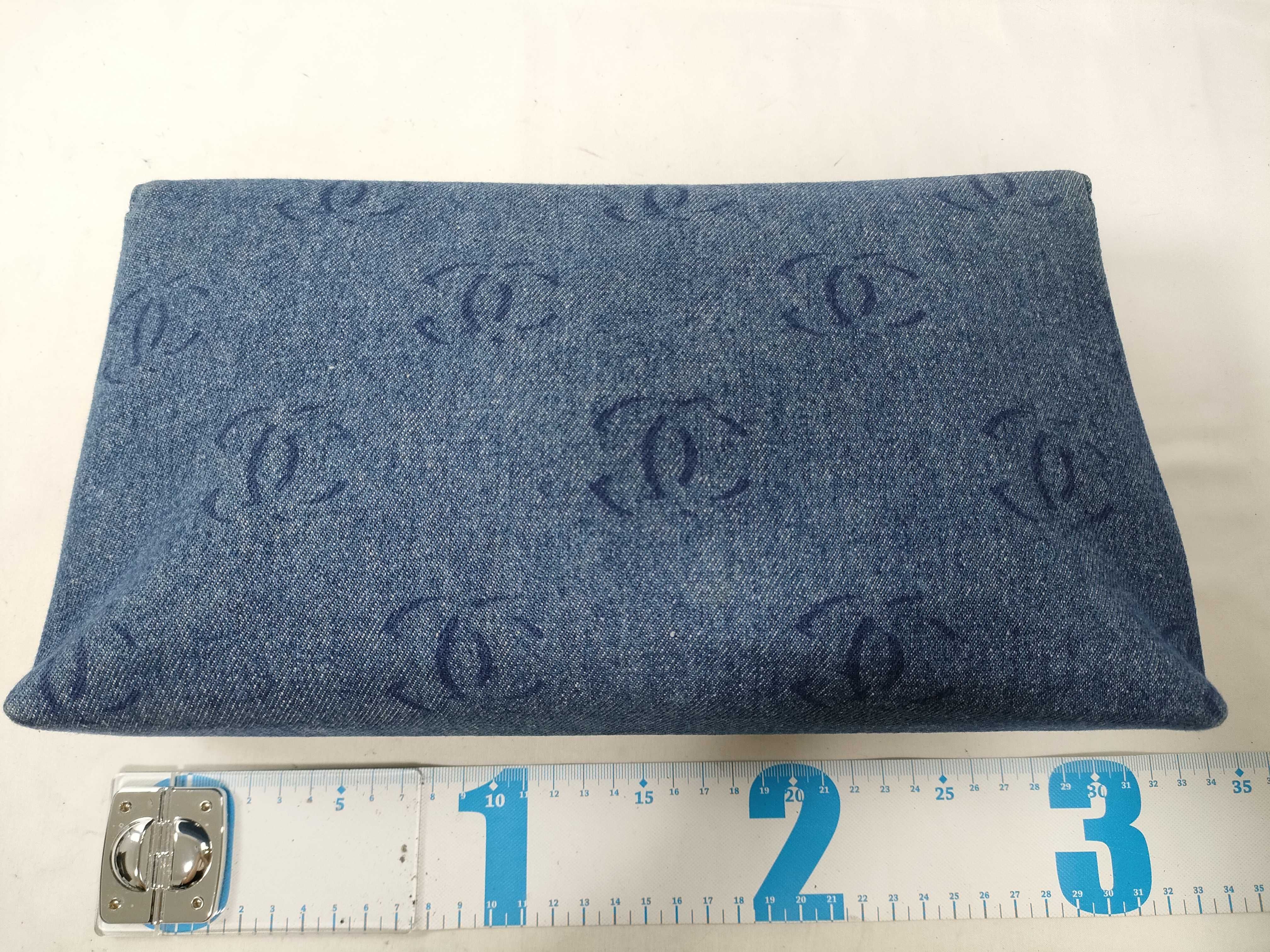 Denim Coco Mark Clutch Bag (Serial Number 7) — view 2