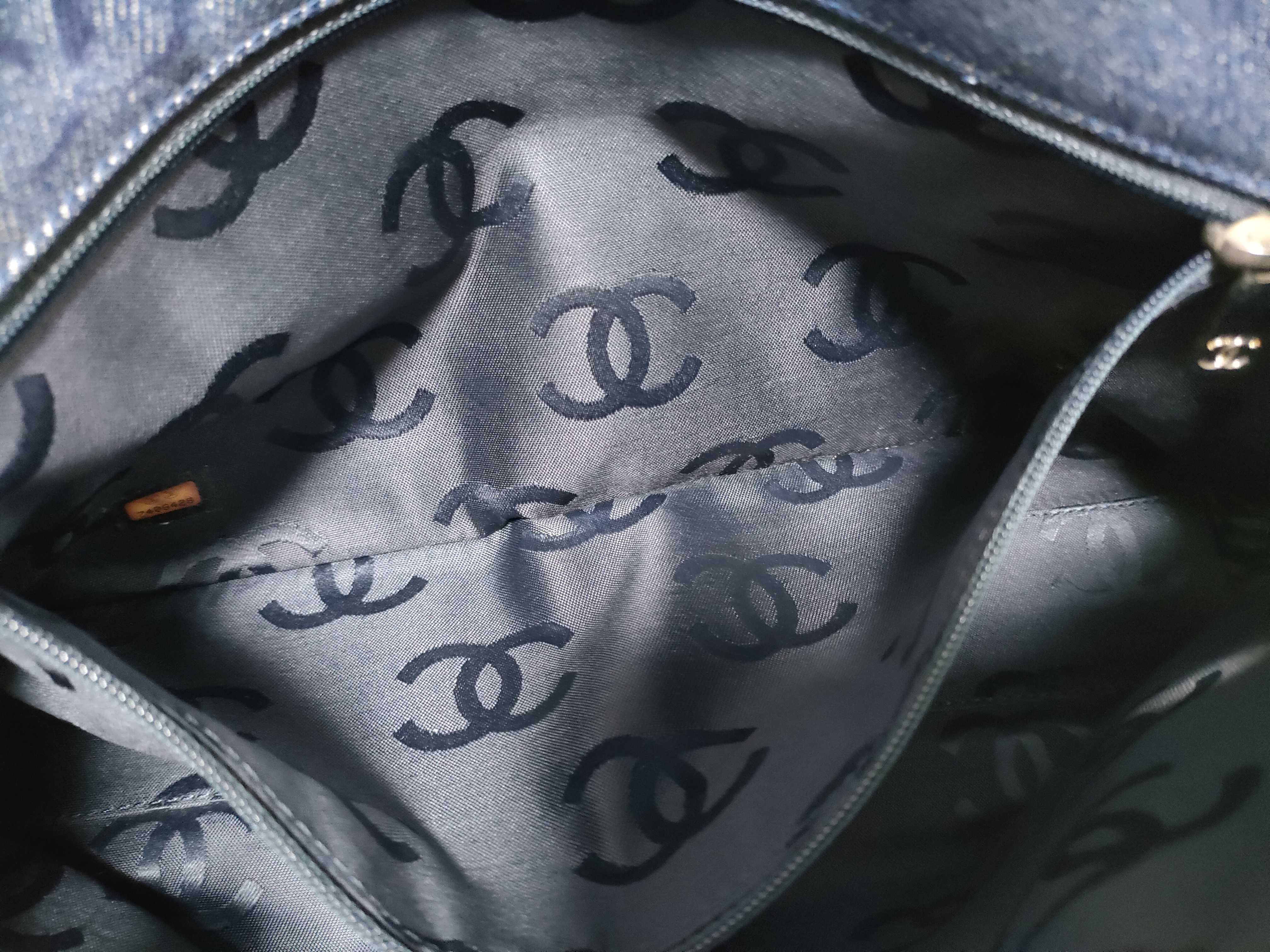 Denim Coco Mark Clutch Bag (Serial Number 7) — view 12