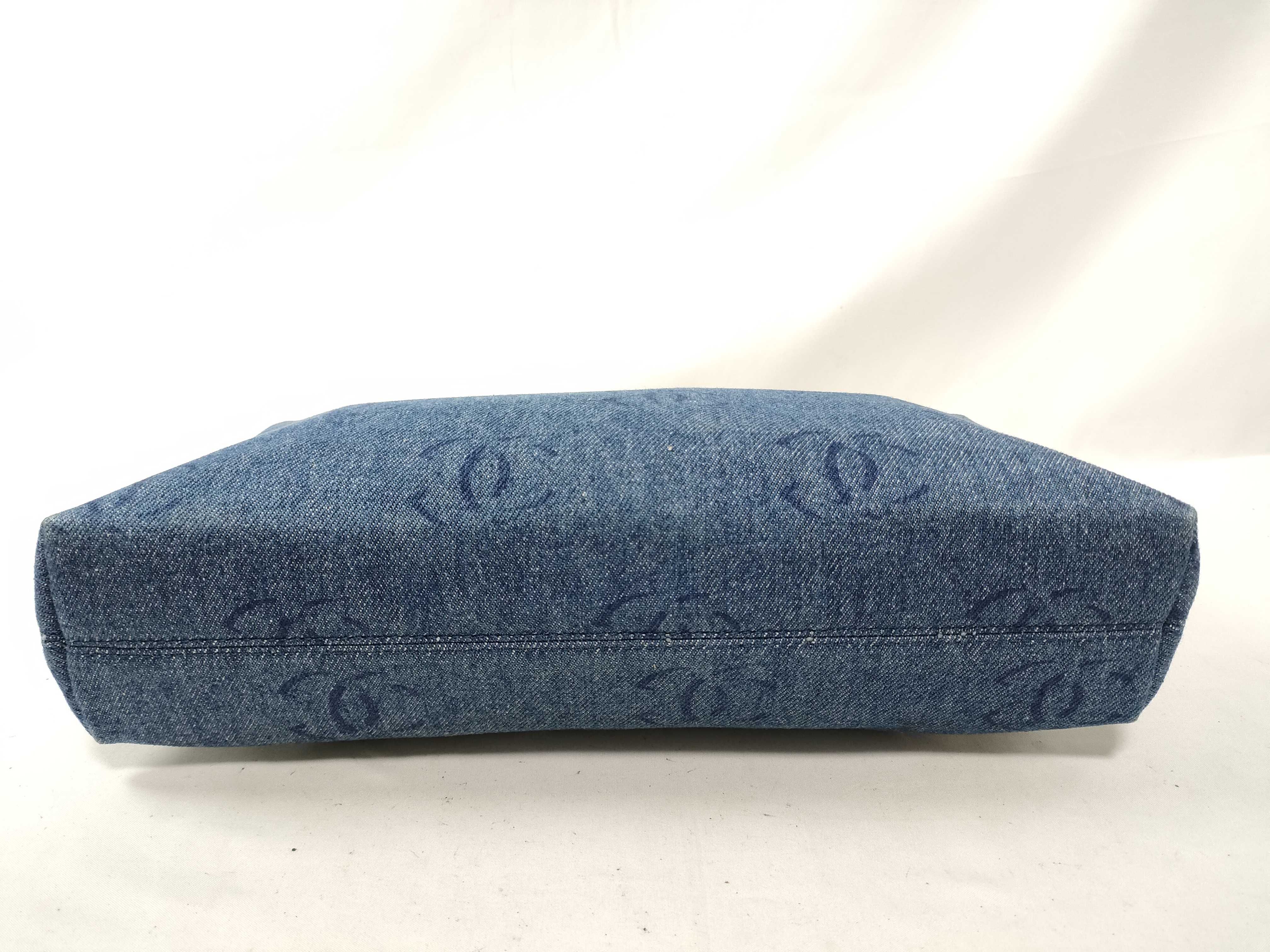 Denim Coco Mark Clutch Bag (Serial Number 7) — view 3