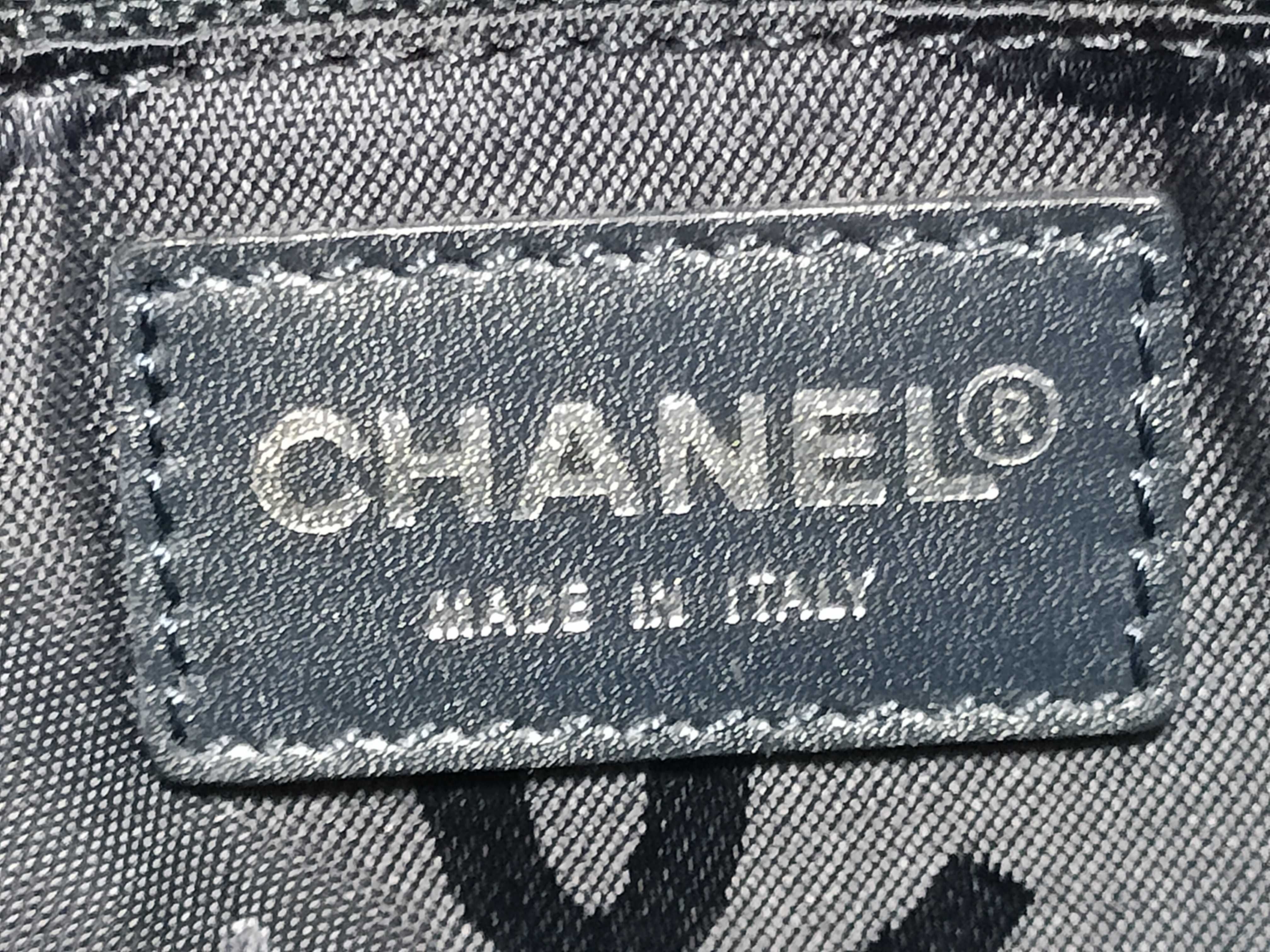 Denim Coco Mark Clutch Bag (Serial Number 7) — view 8