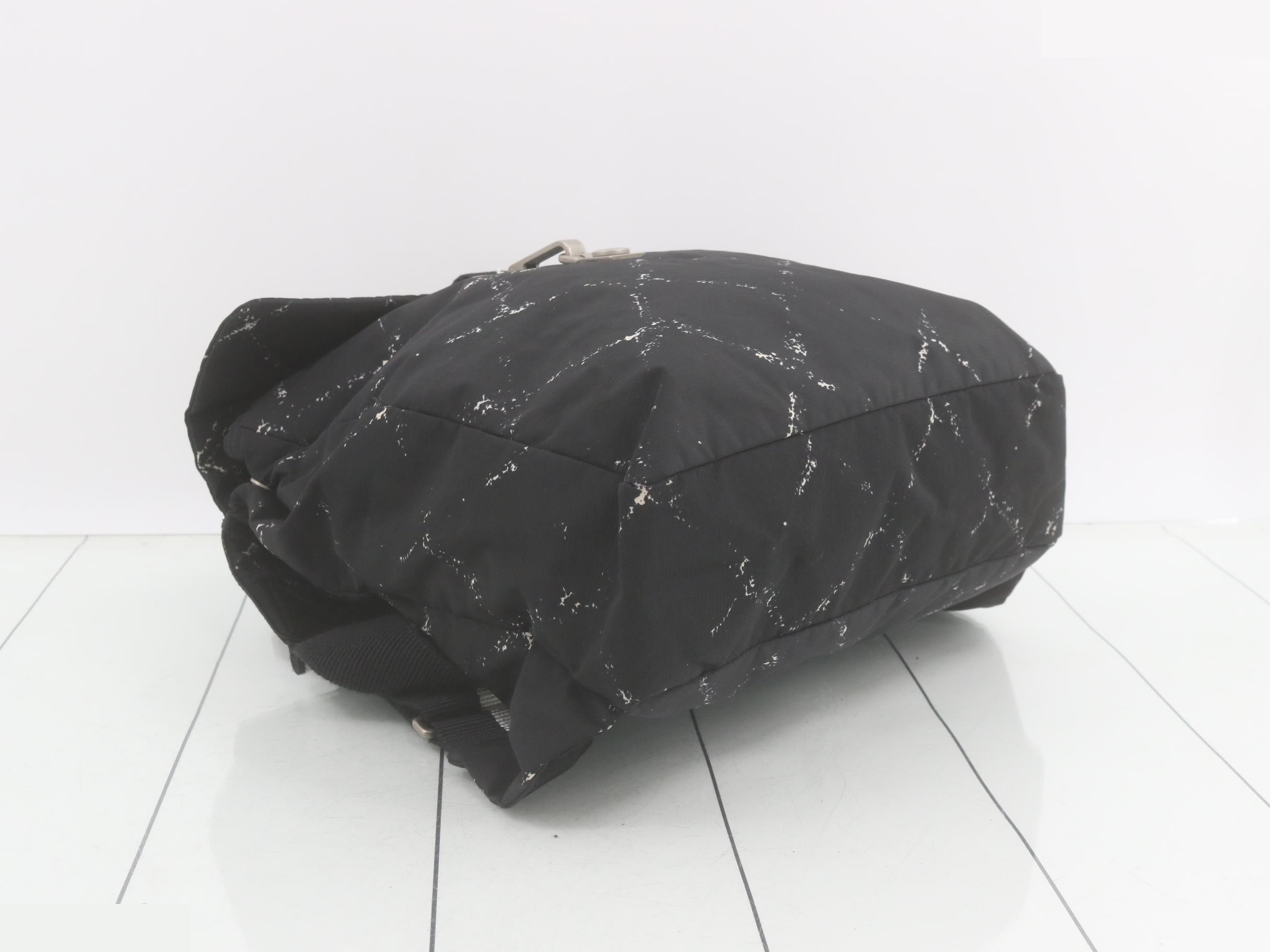 Backpack travel black nylon — view 5
