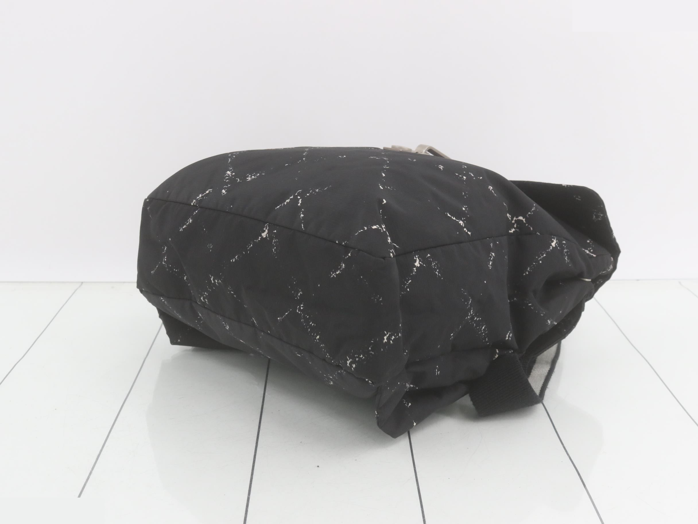 Backpack travel black nylon — view 6