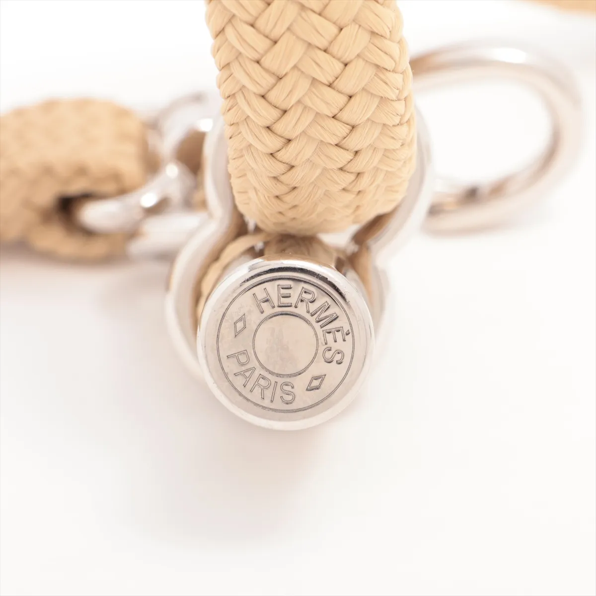 Rope Belt Fabric x Metal Beige Thread Fuzzing — view 5