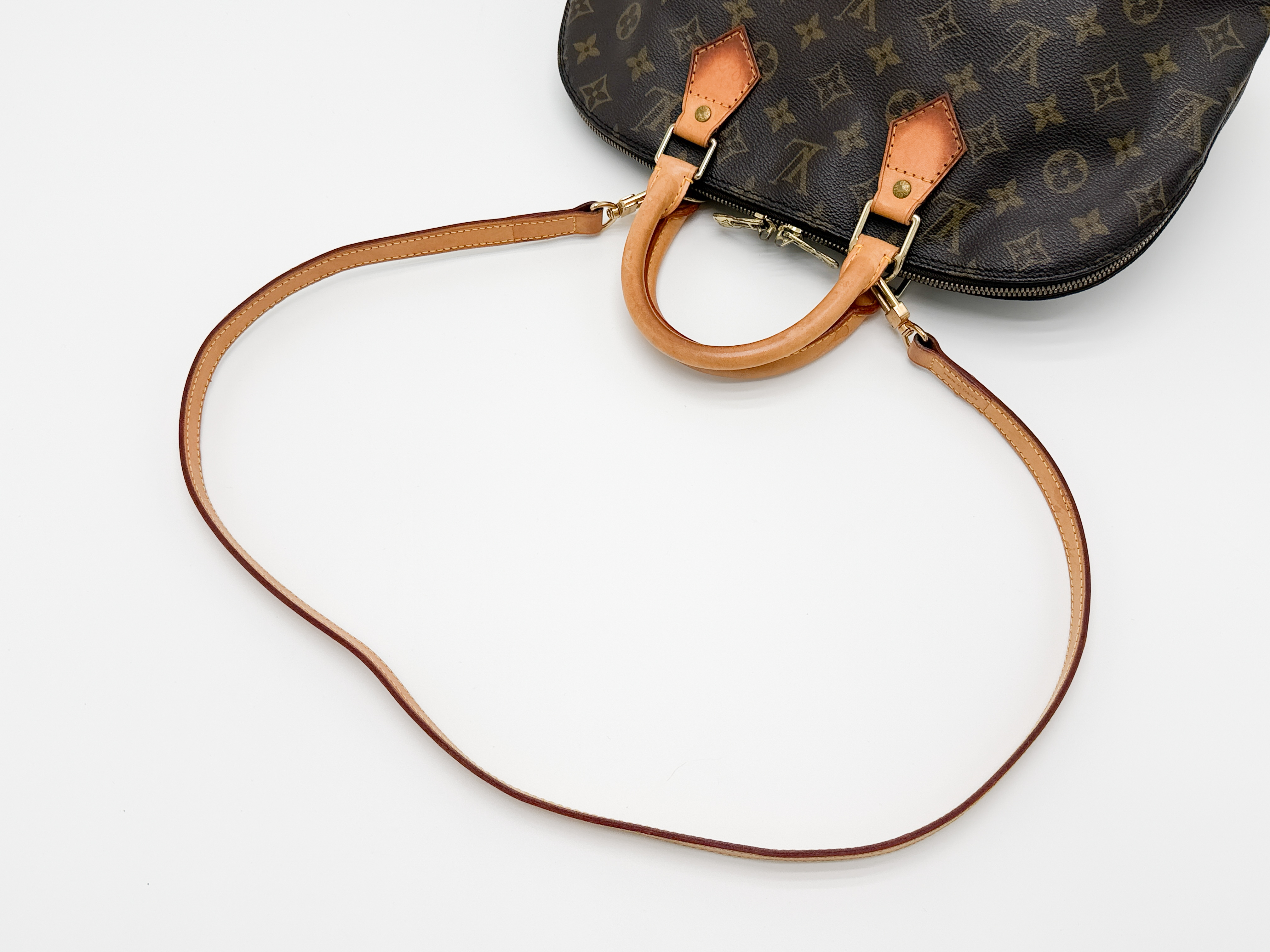 Monogram M51130 Alma PM Handbag with Strap — view 3