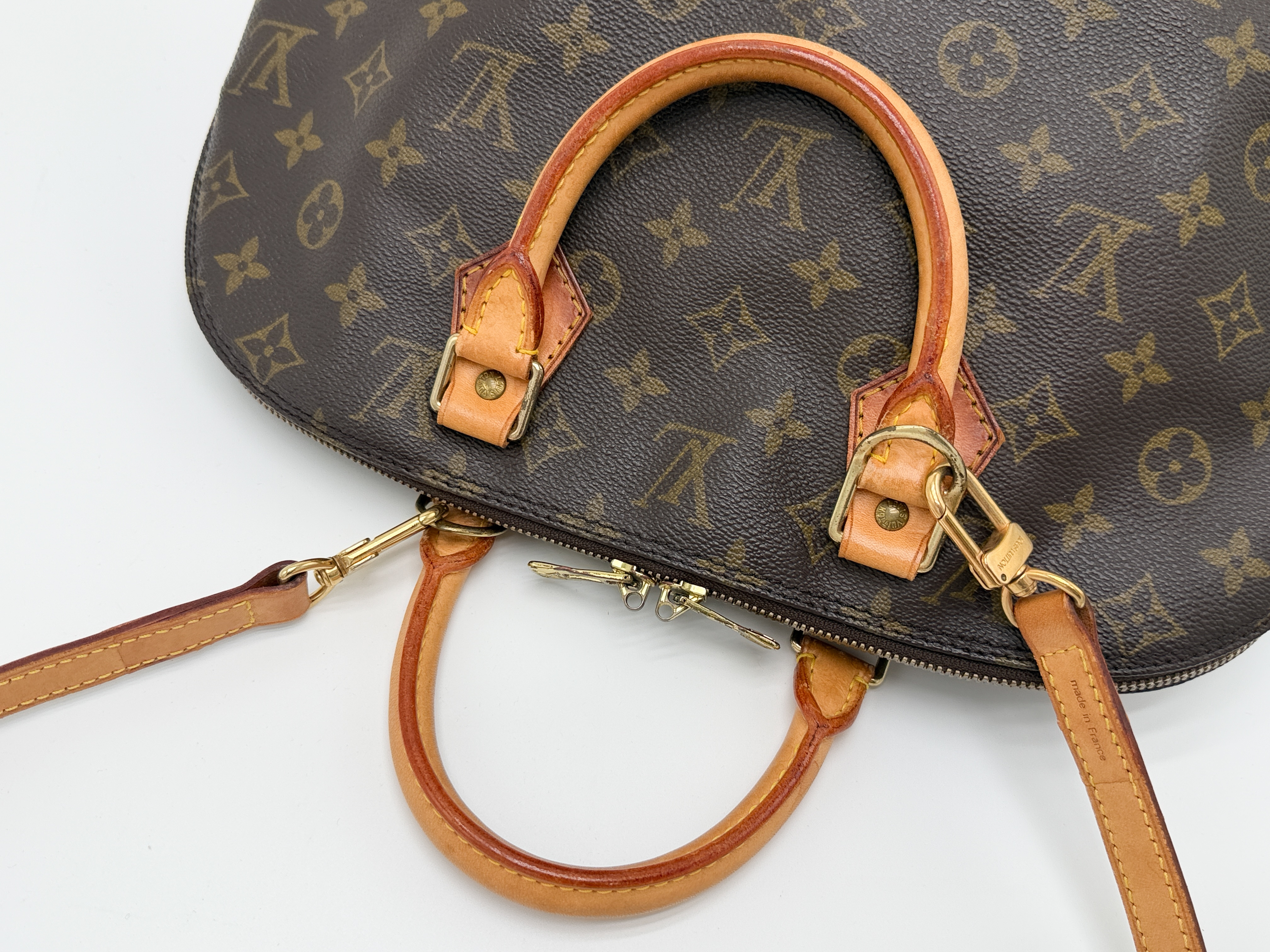 Monogram M51130 Alma PM Handbag with Strap — view 4