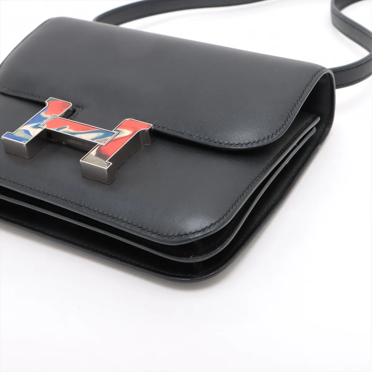 [Individually wrapped] Hermes Constance 3 Mini 18 Vaux Swift Black Silver Hardware Z:2021 — view 3