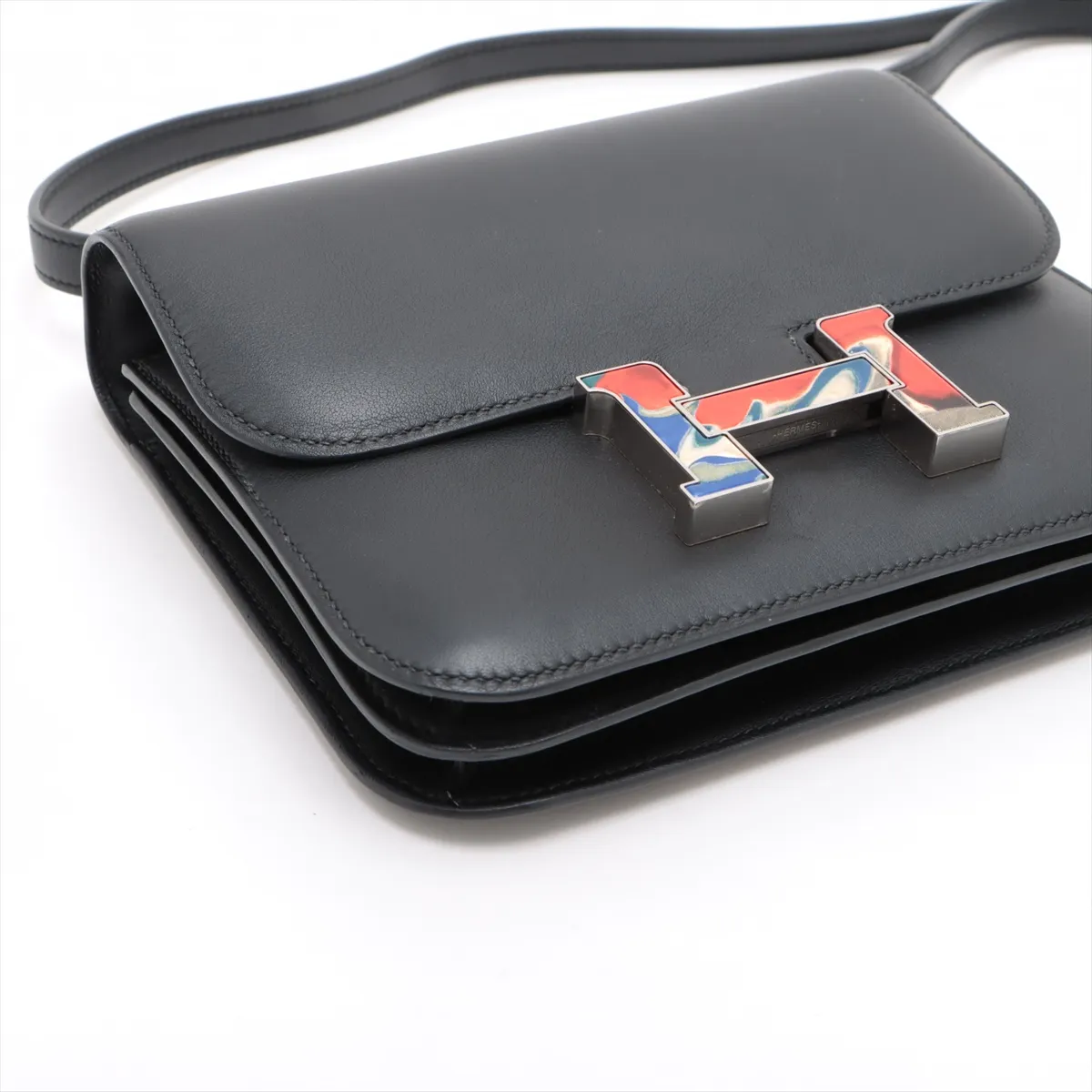 [Individually wrapped] Hermes Constance 3 Mini 18 Vaux Swift Black Silver Hardware Z:2021 — view 4