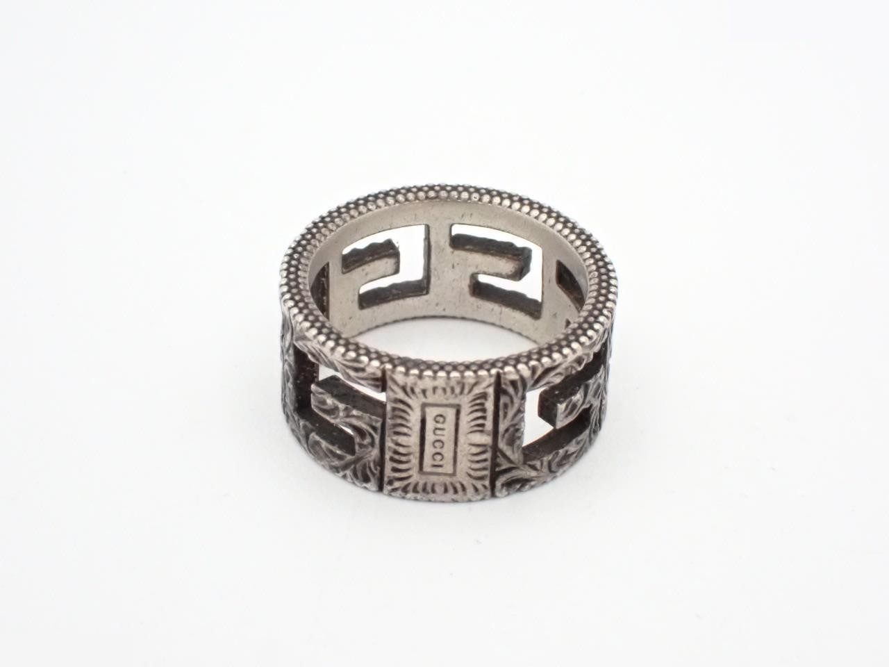 Square G Ring Arabesque Silver 925/9.0g — view 2