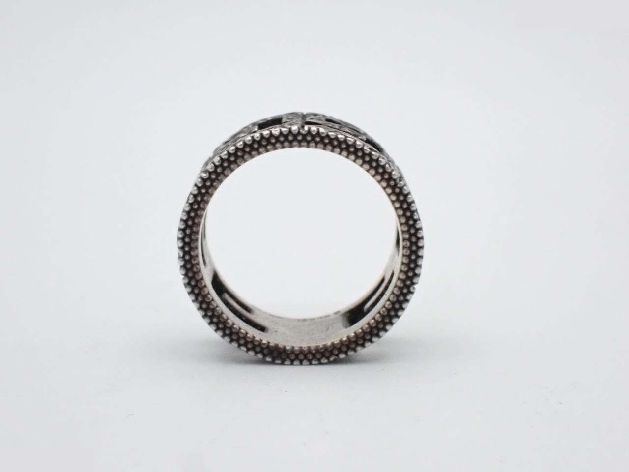 Square G Ring Arabesque Silver 925/9.0g — view 3