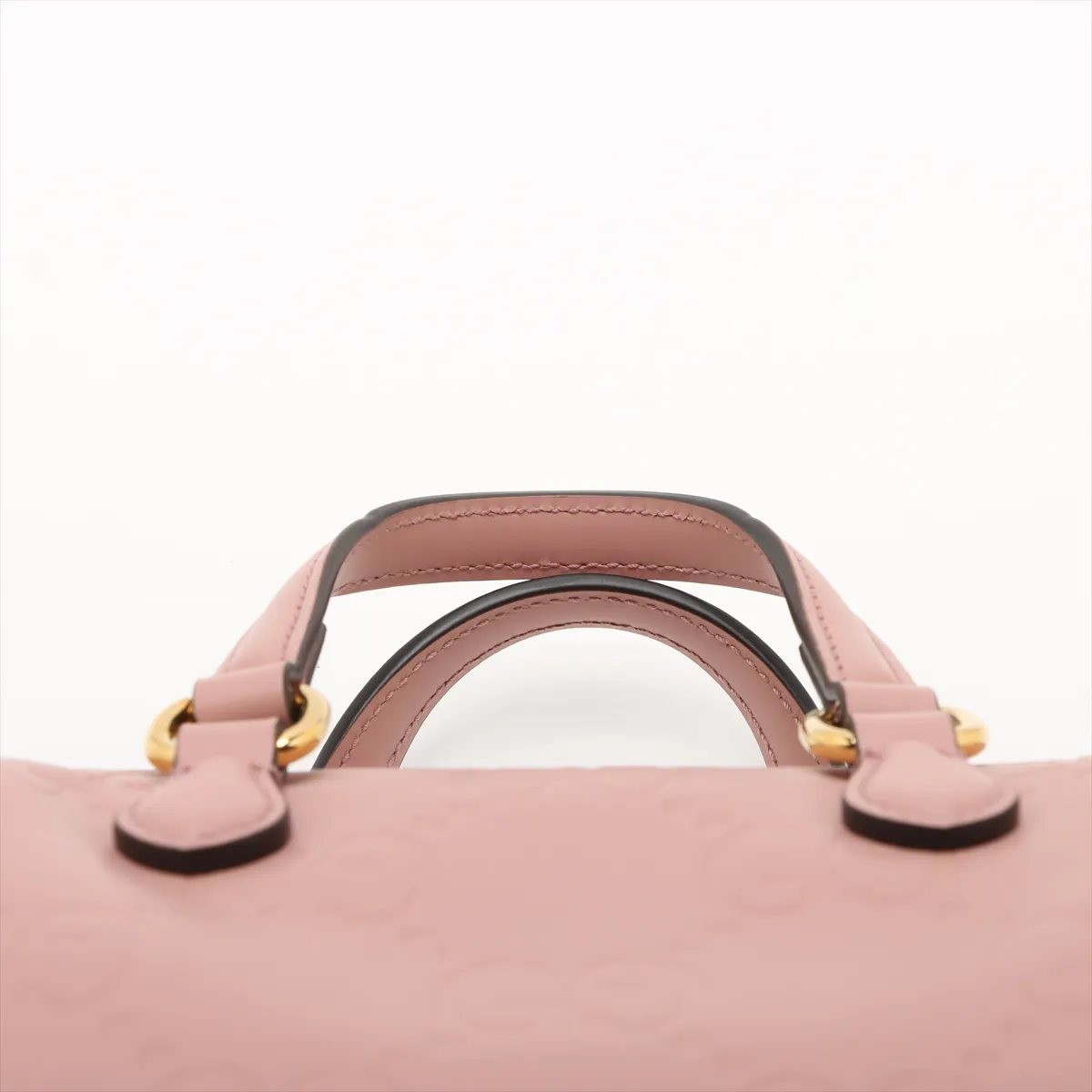GG Super Mini Leather 2WAY Handbag Pink 790130 — view 6