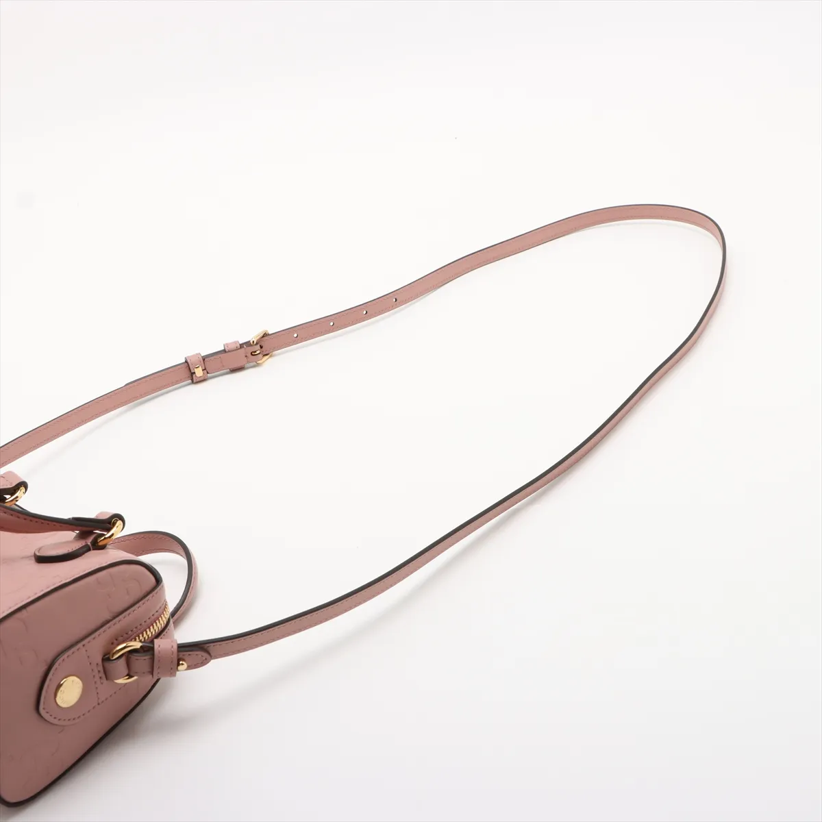 GG Super Mini Leather 2WAY Handbag Pink 790130 — view 7