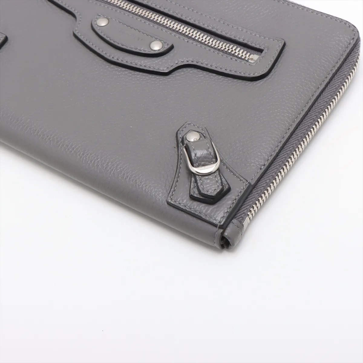 Neo Classic Leather Shoulder Bag, Gray, 644482 — view 3