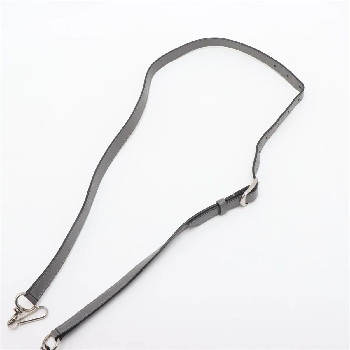 Neo Classic Leather Shoulder Bag, Gray, 644482 — view 5