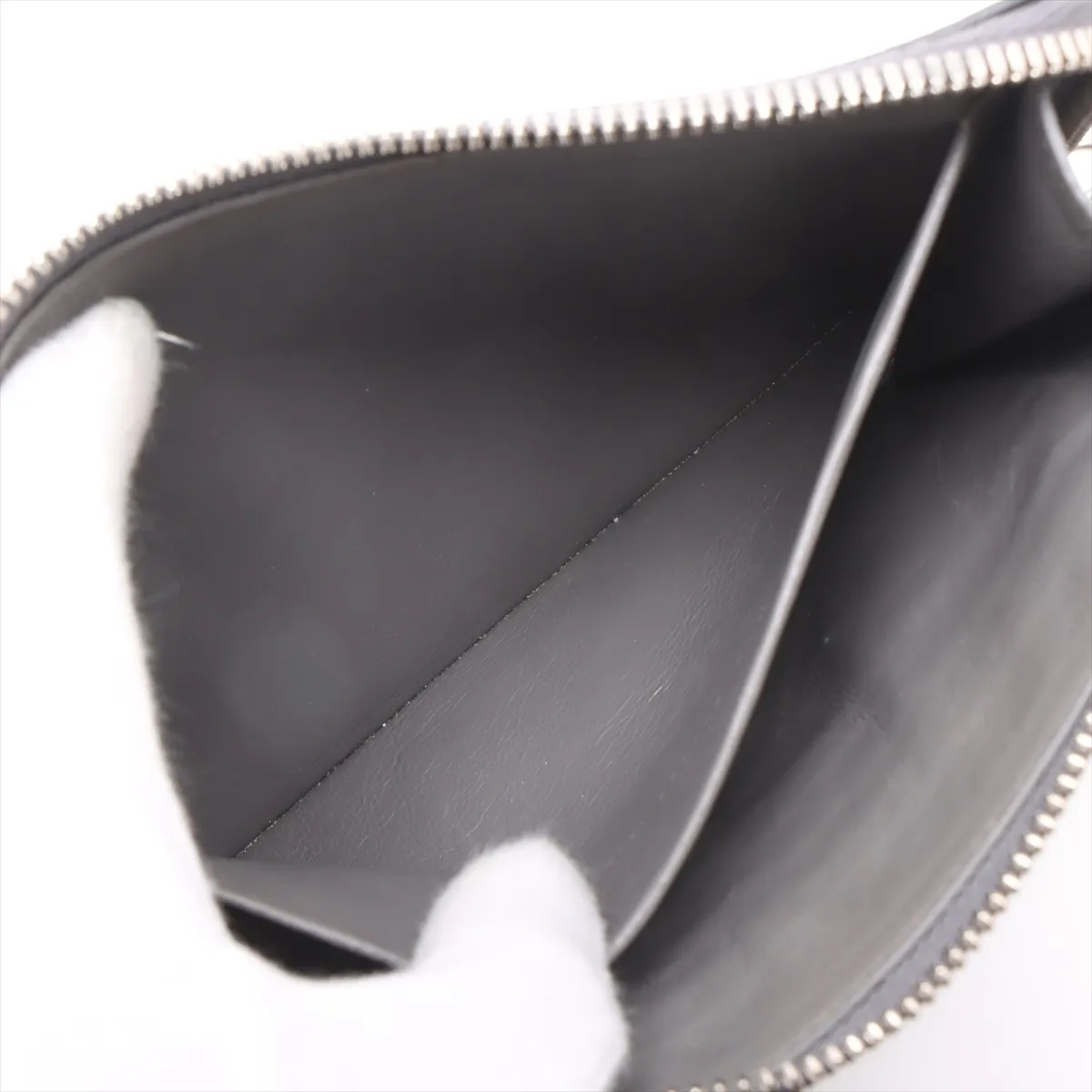 Neo Classic Leather Shoulder Bag, Gray, 644482 — view 7