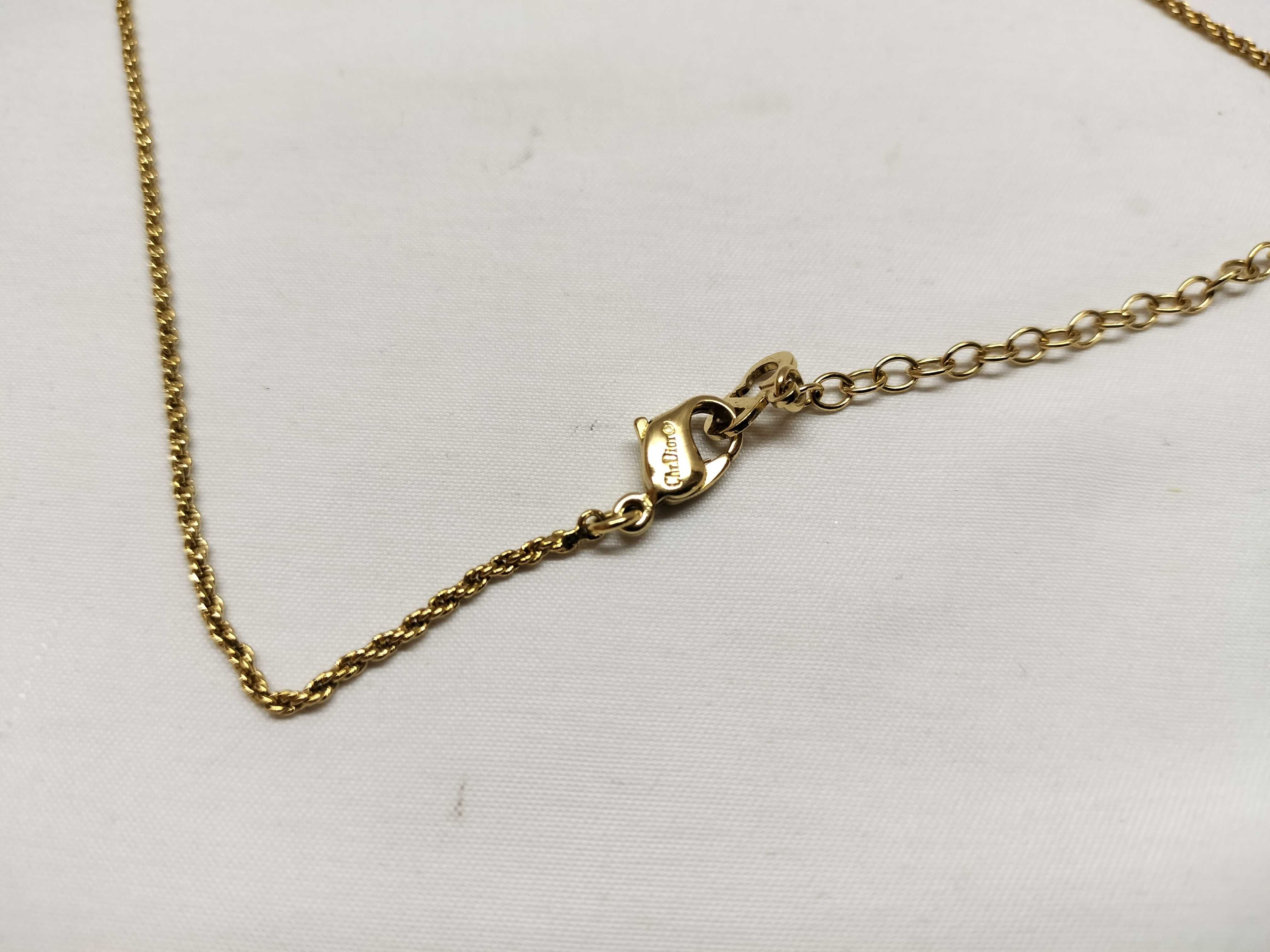 CD logo/rhinestone necklace — view 4
