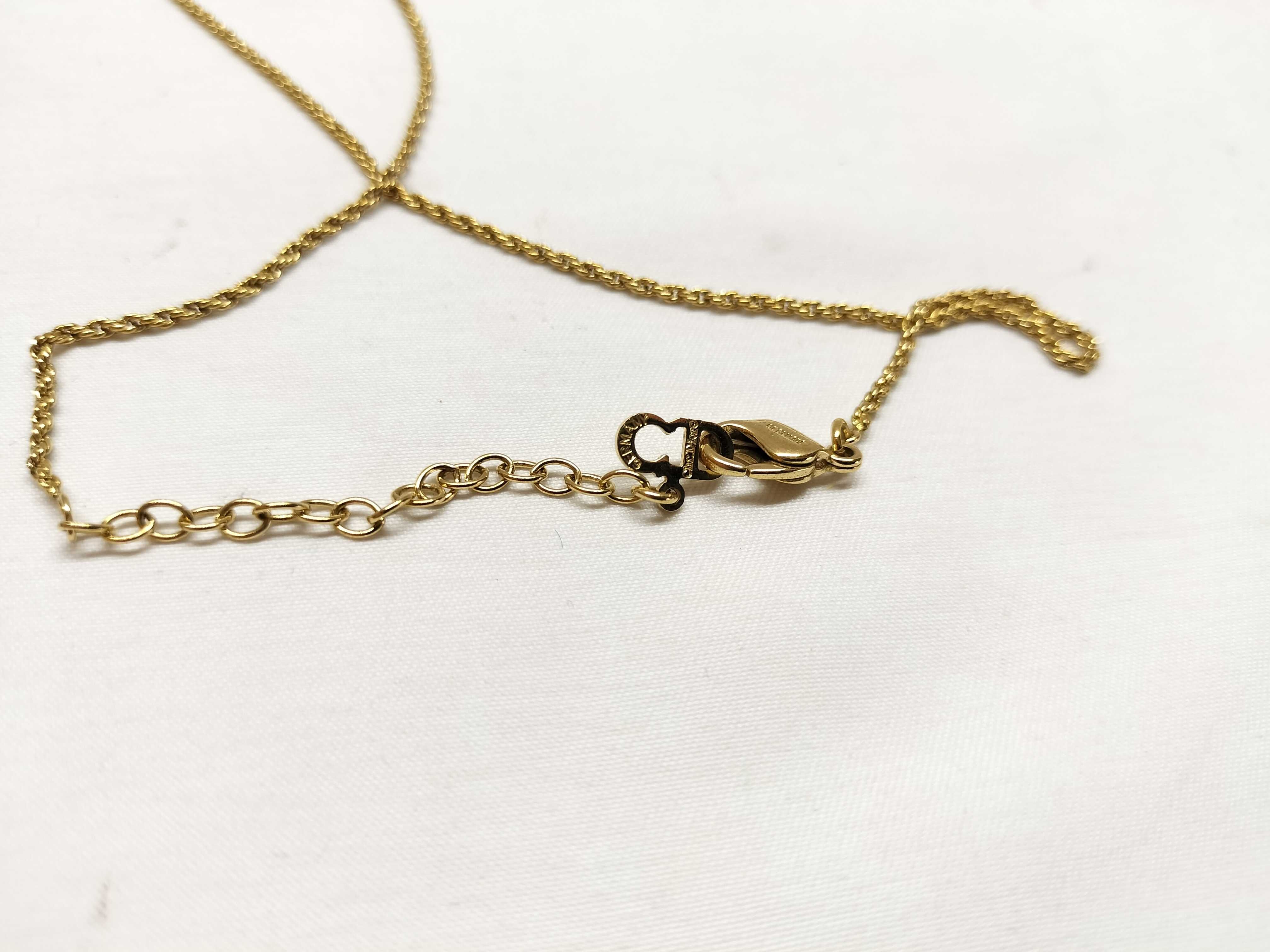 CD logo/rhinestone necklace — view 5