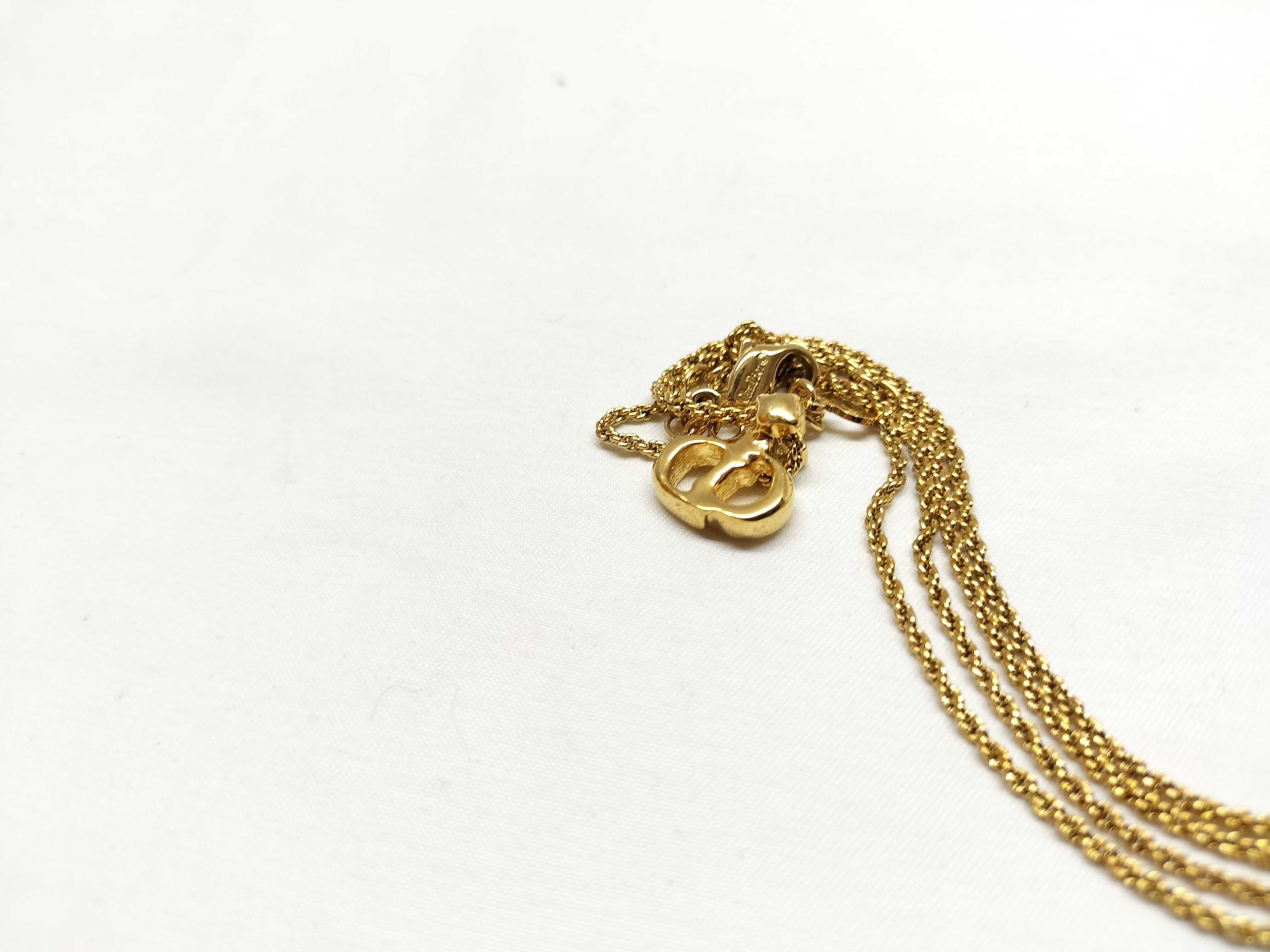 CD logo/rhinestone necklace — view 10
