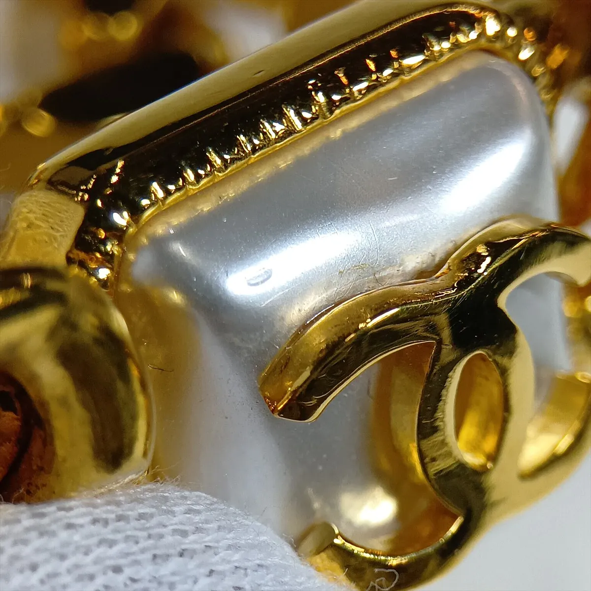 Coco Mark B20K Choker GP x Faux Pearl Gold - — view 9
