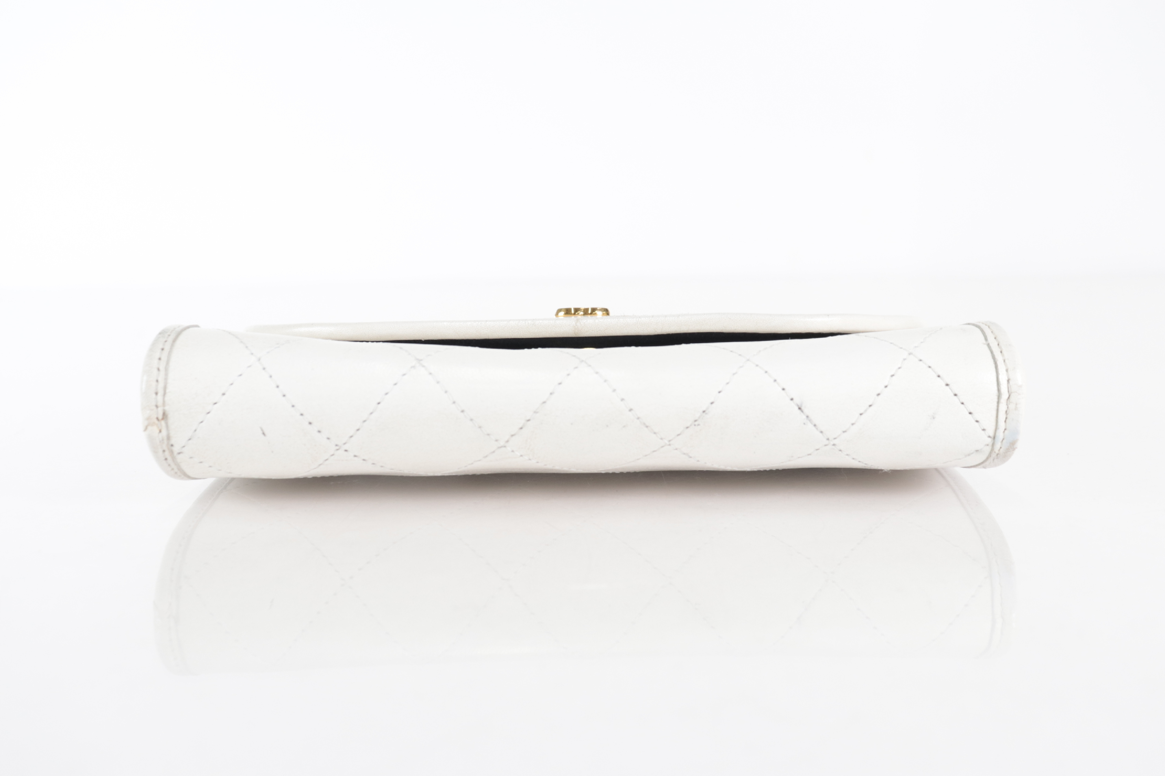 Push Lamb Mini Chain Shoulder White Shoulder Bag — view 7