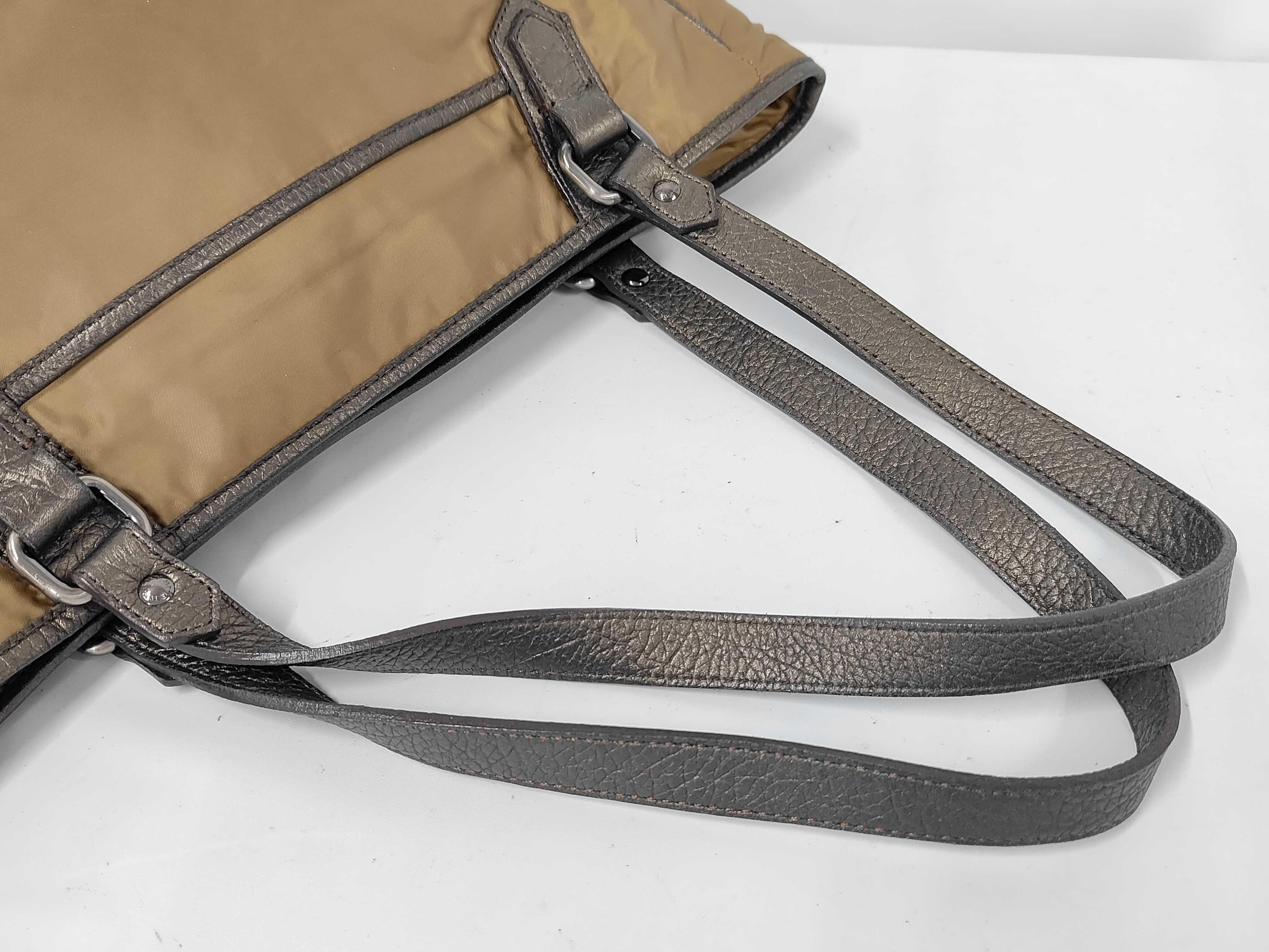 tote bag, nylon, khaki. — view 3