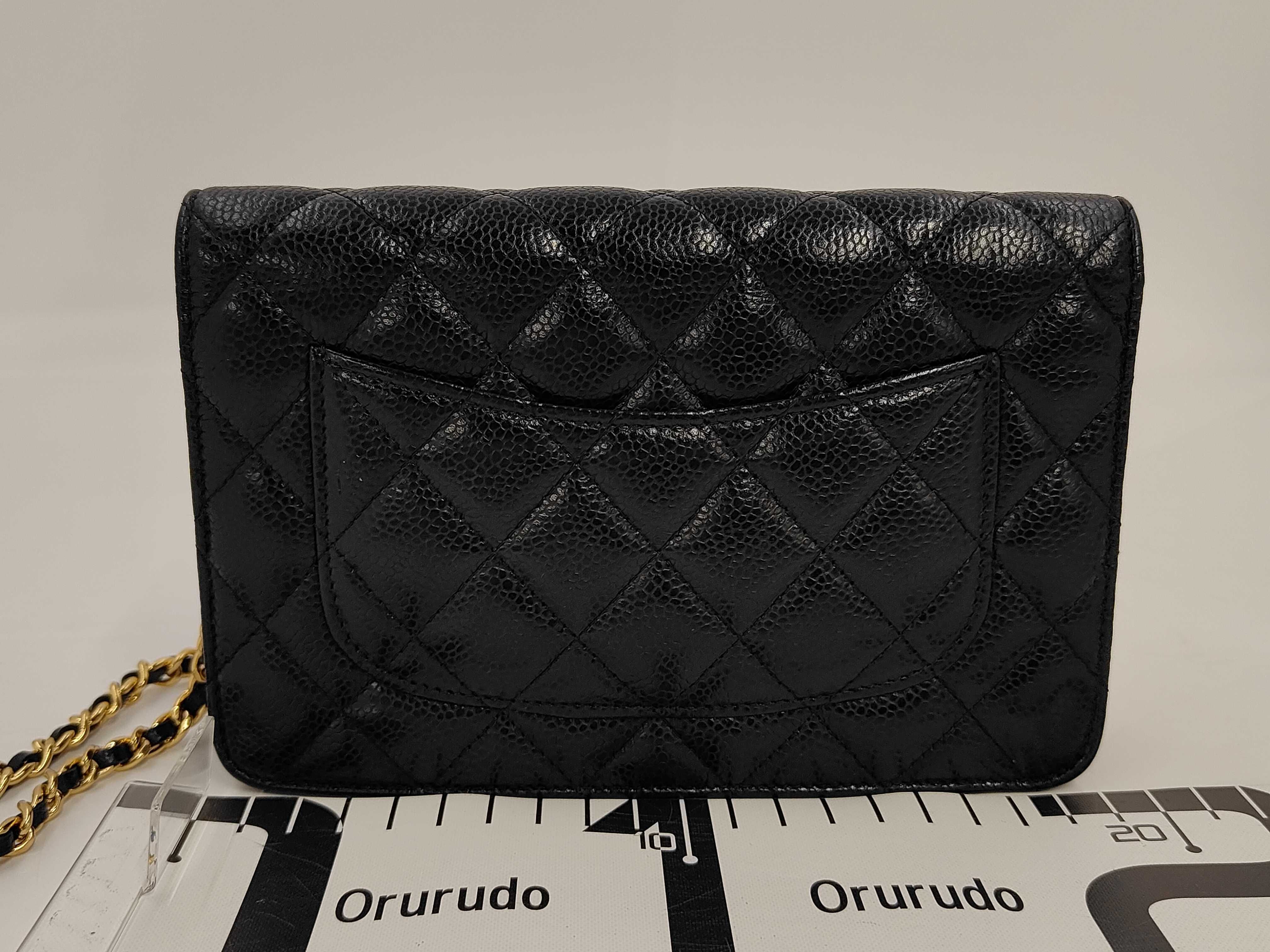 Caviar Skin Black Chain Wallet, Serial Number 29, Shoulder Bag — view 2