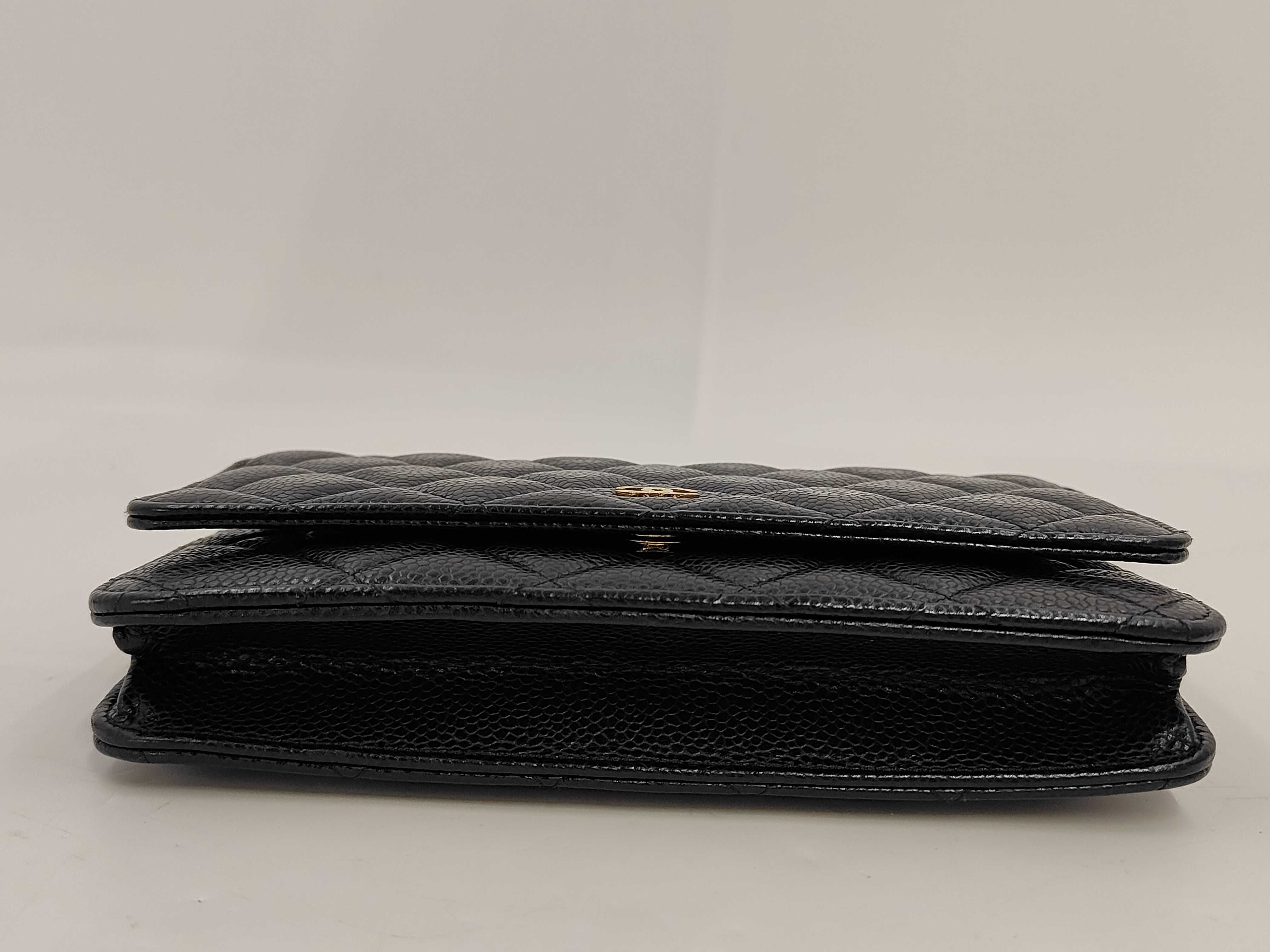 Caviar Skin Black Chain Wallet, Serial Number 29, Shoulder Bag — view 4