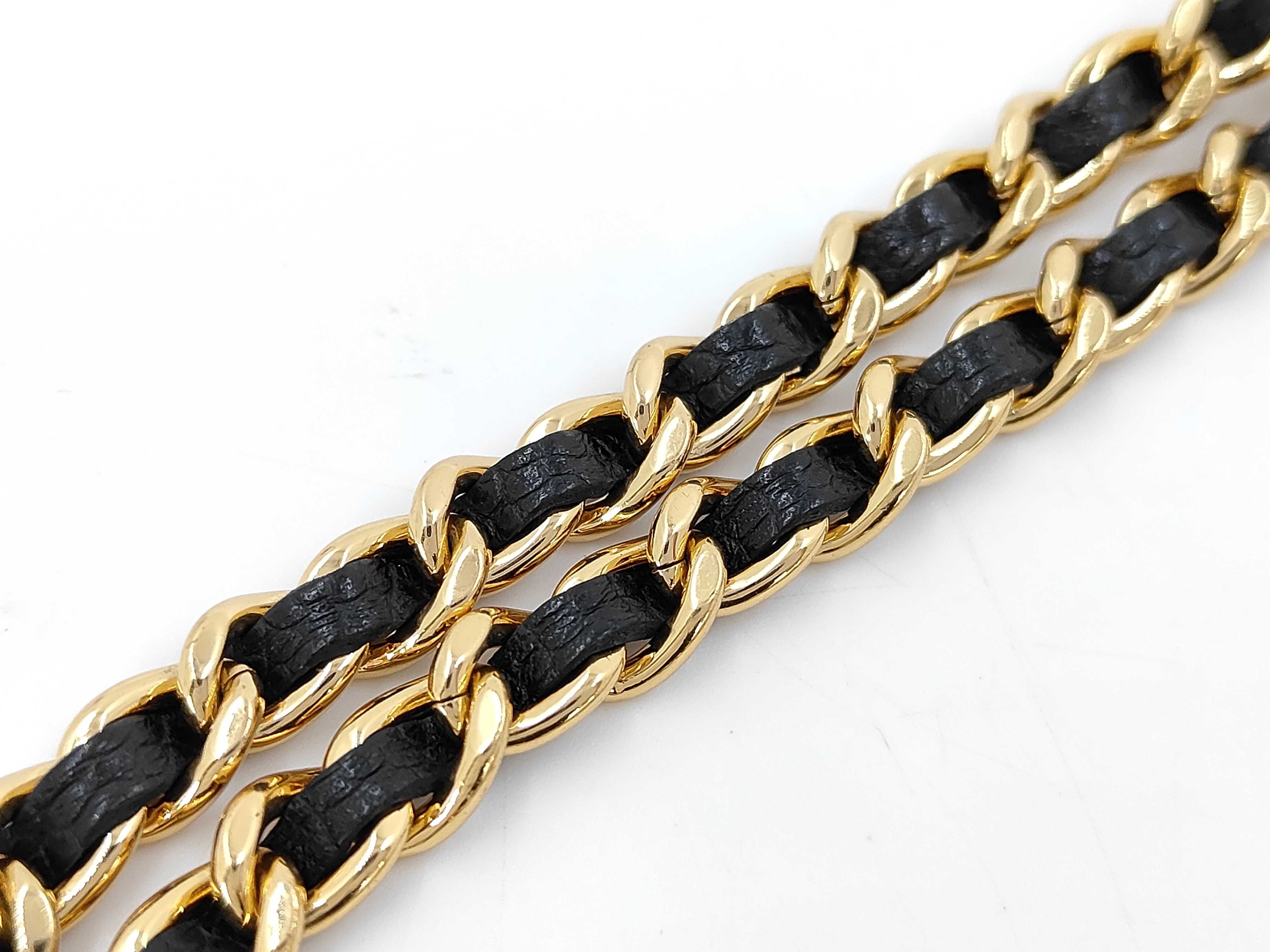 Caviar Skin Black Chain Wallet, Serial Number 29, Shoulder Bag — view 6
