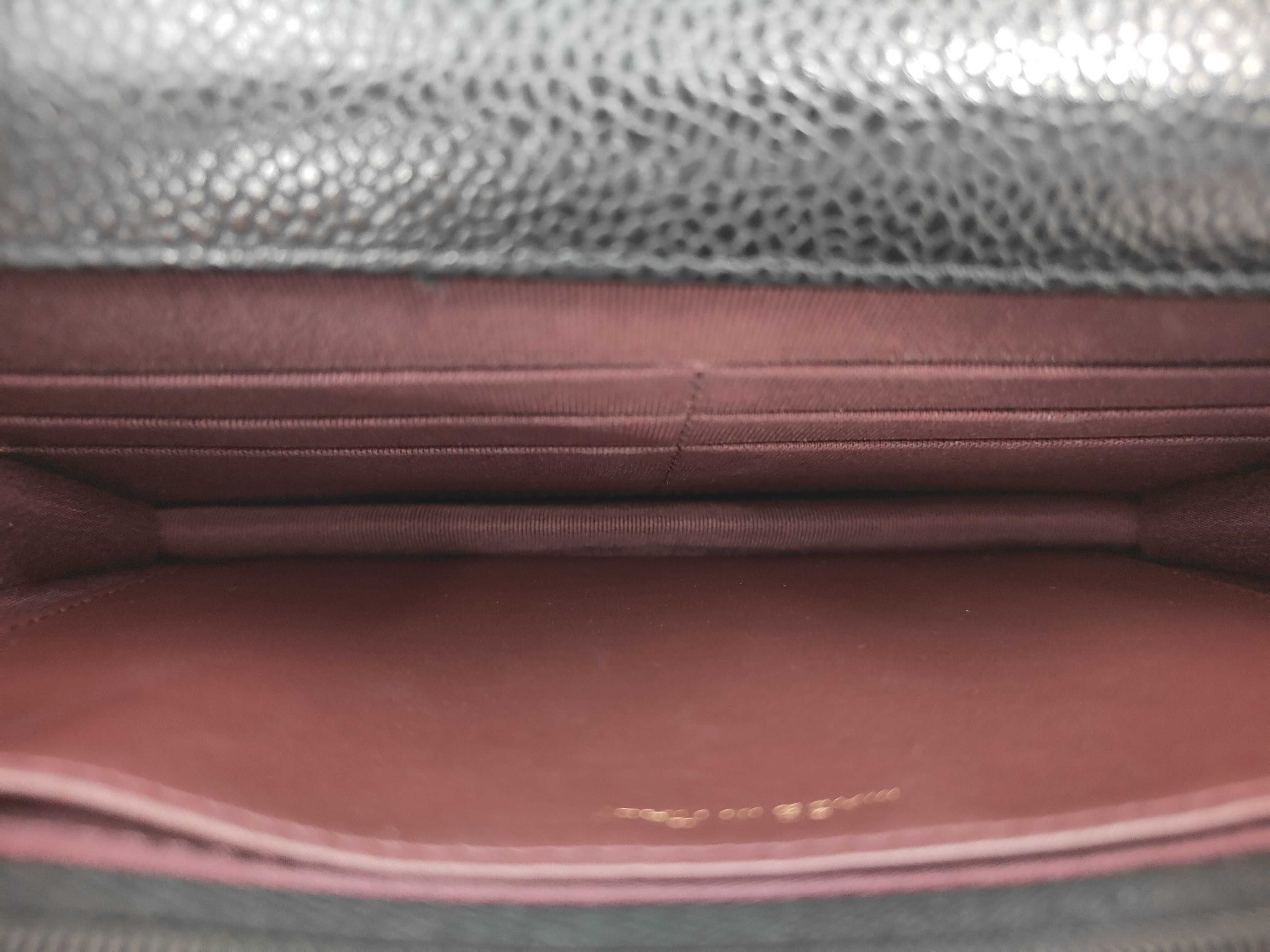 Caviar Skin Black Chain Wallet, Serial Number 29, Shoulder Bag — view 8