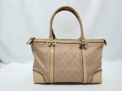 GG Canvas Gucci Hand Tote Bag