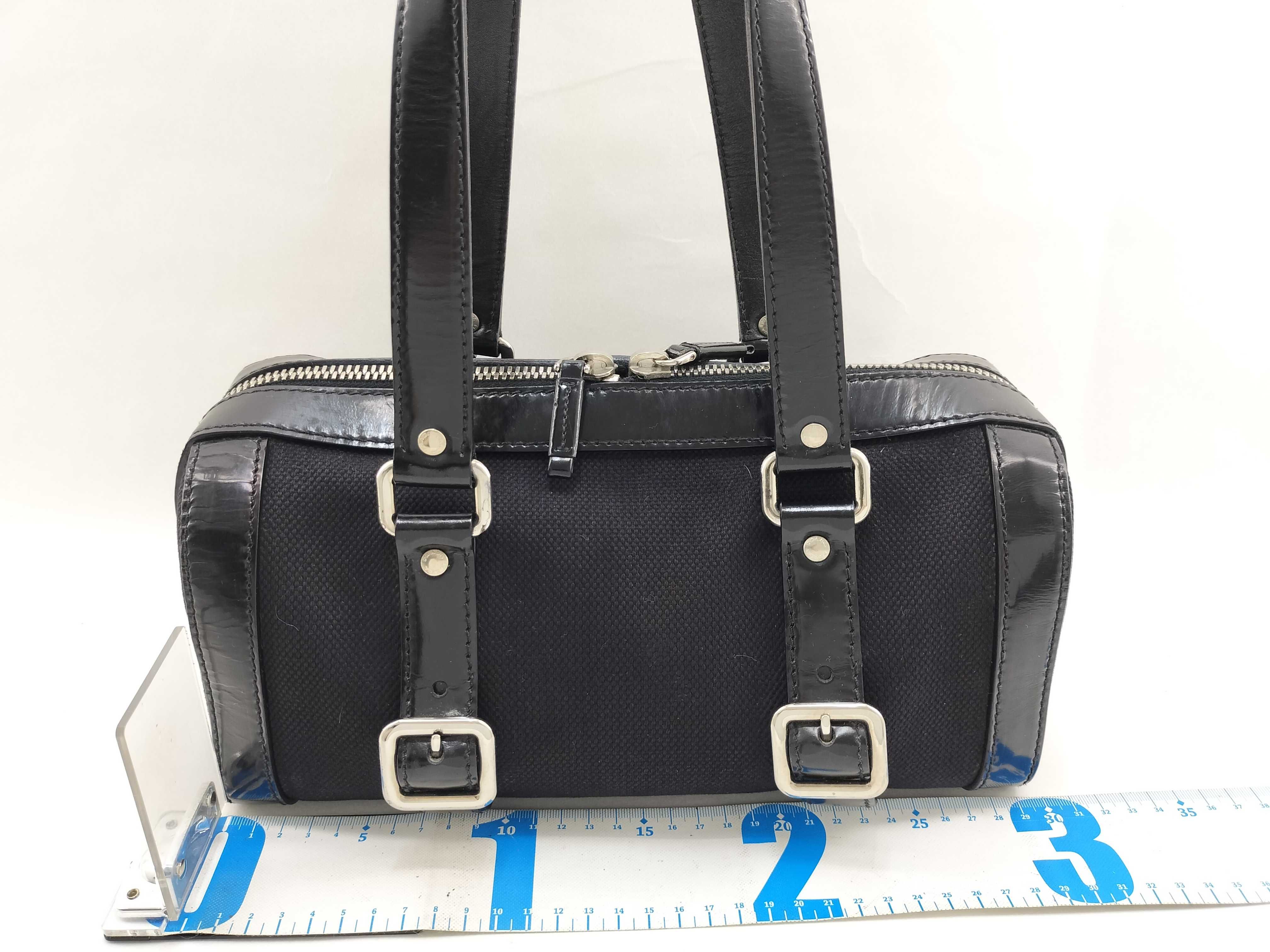 triangle plate handbag tote bag black handbag — view 2