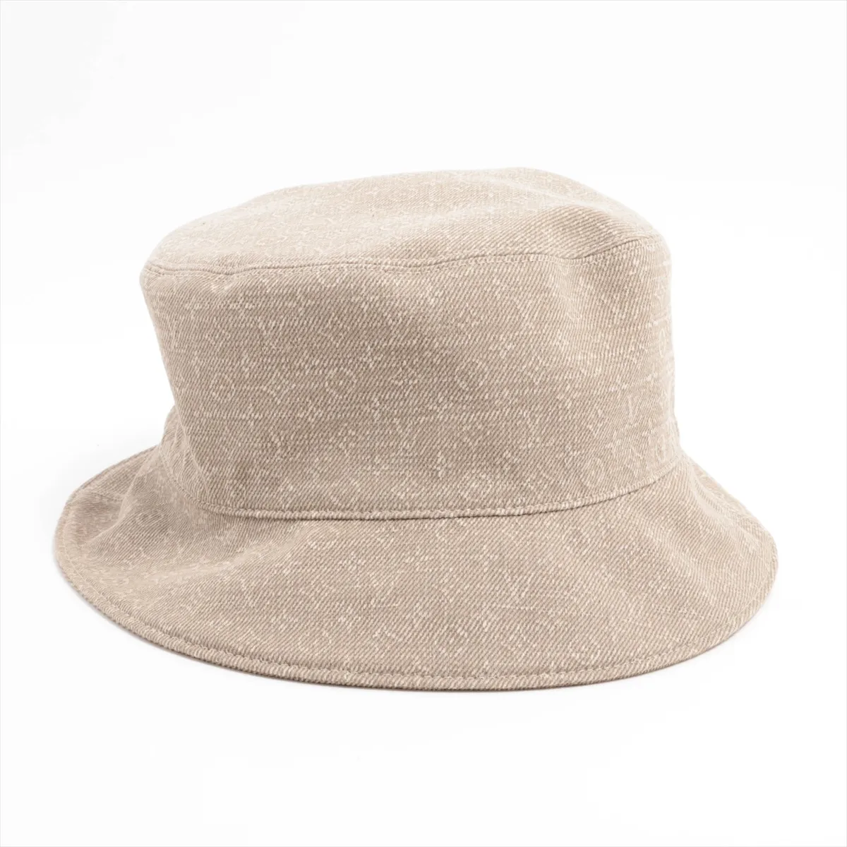 monogram hat fabric beige — view 3