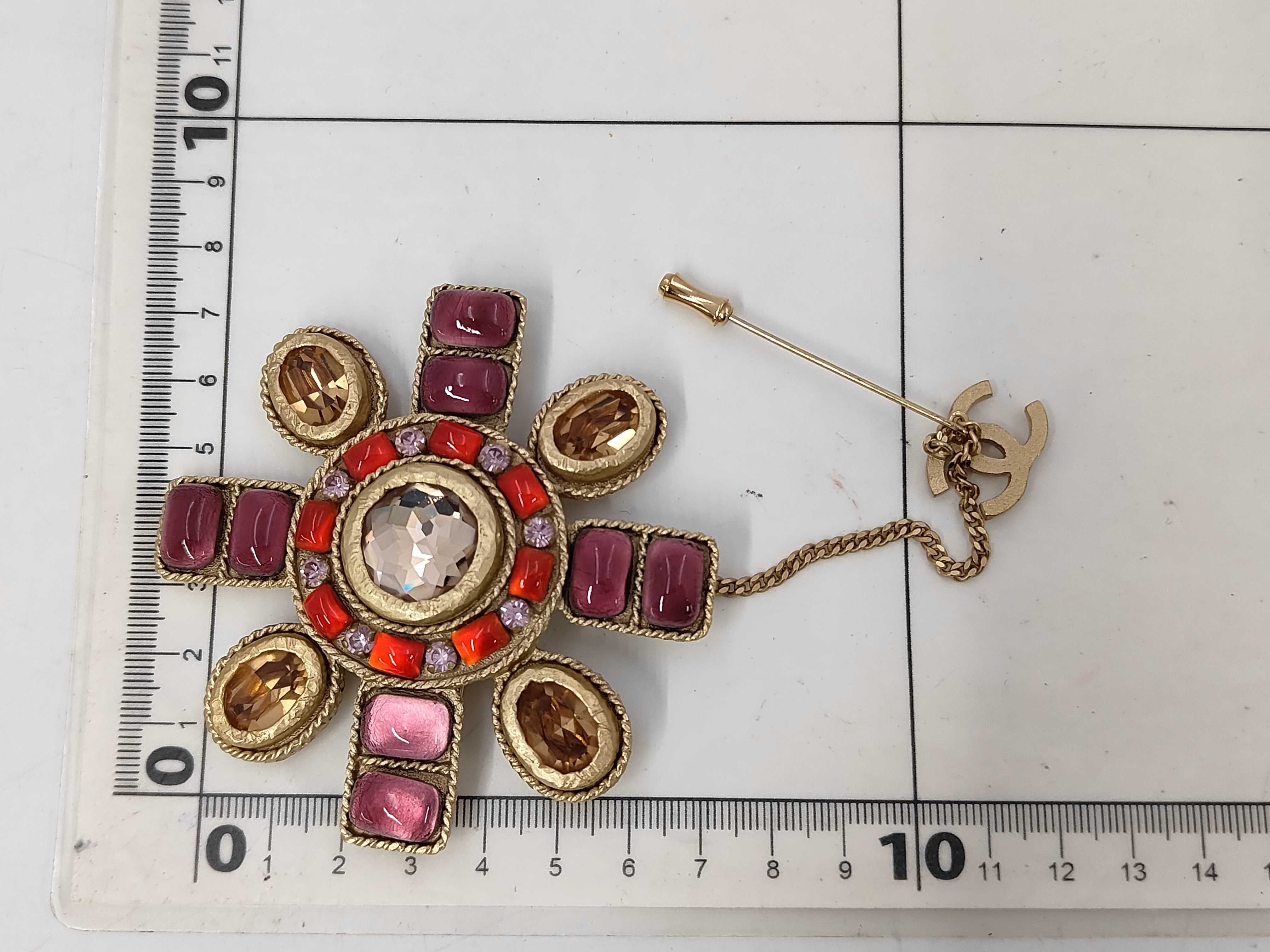 Coco Mark Bijou Gripoix Brooch 02/P Brooch — view 6