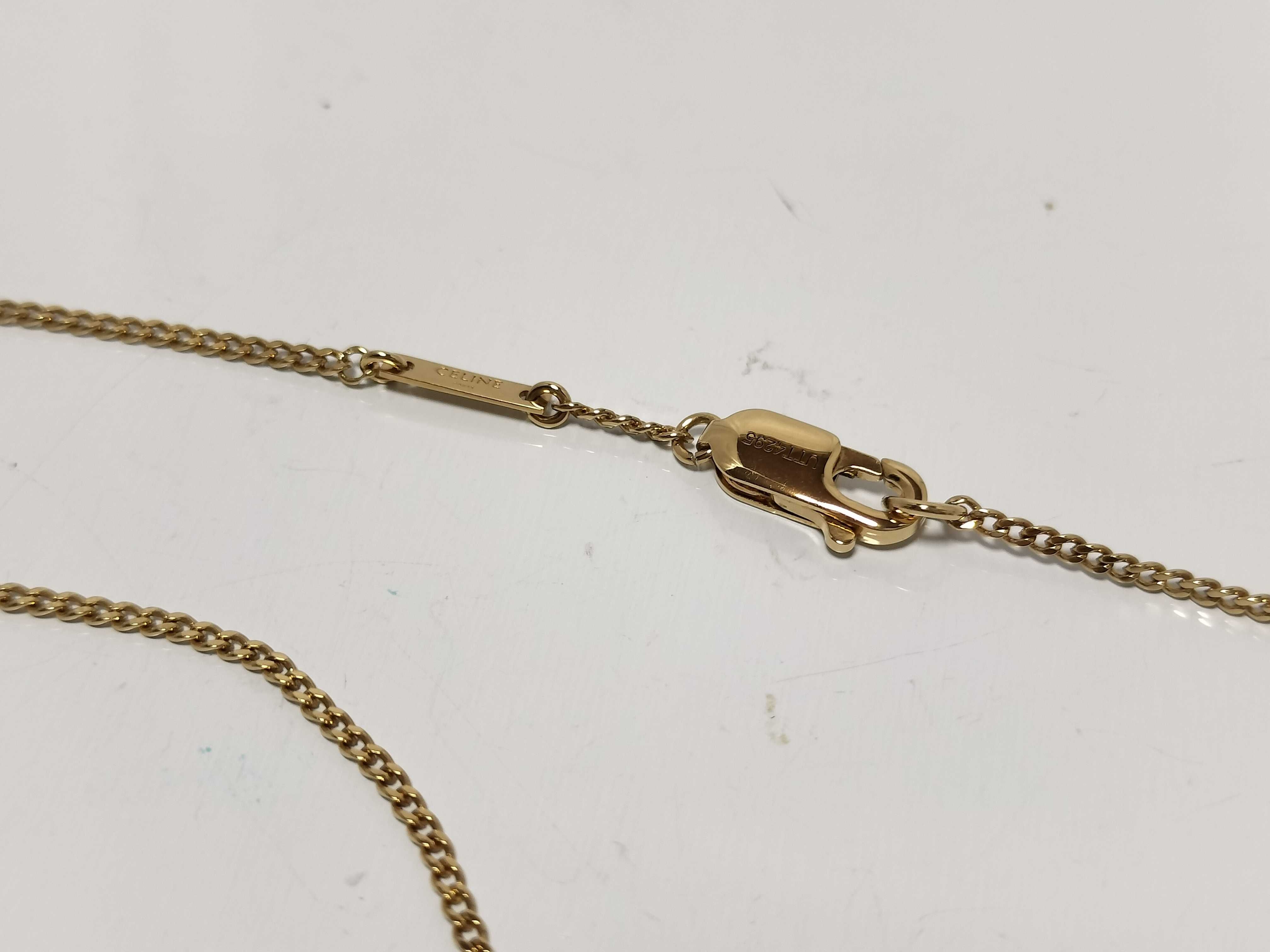 Triomphe Rhinestone Necklace, Gold Necklace — view 2
