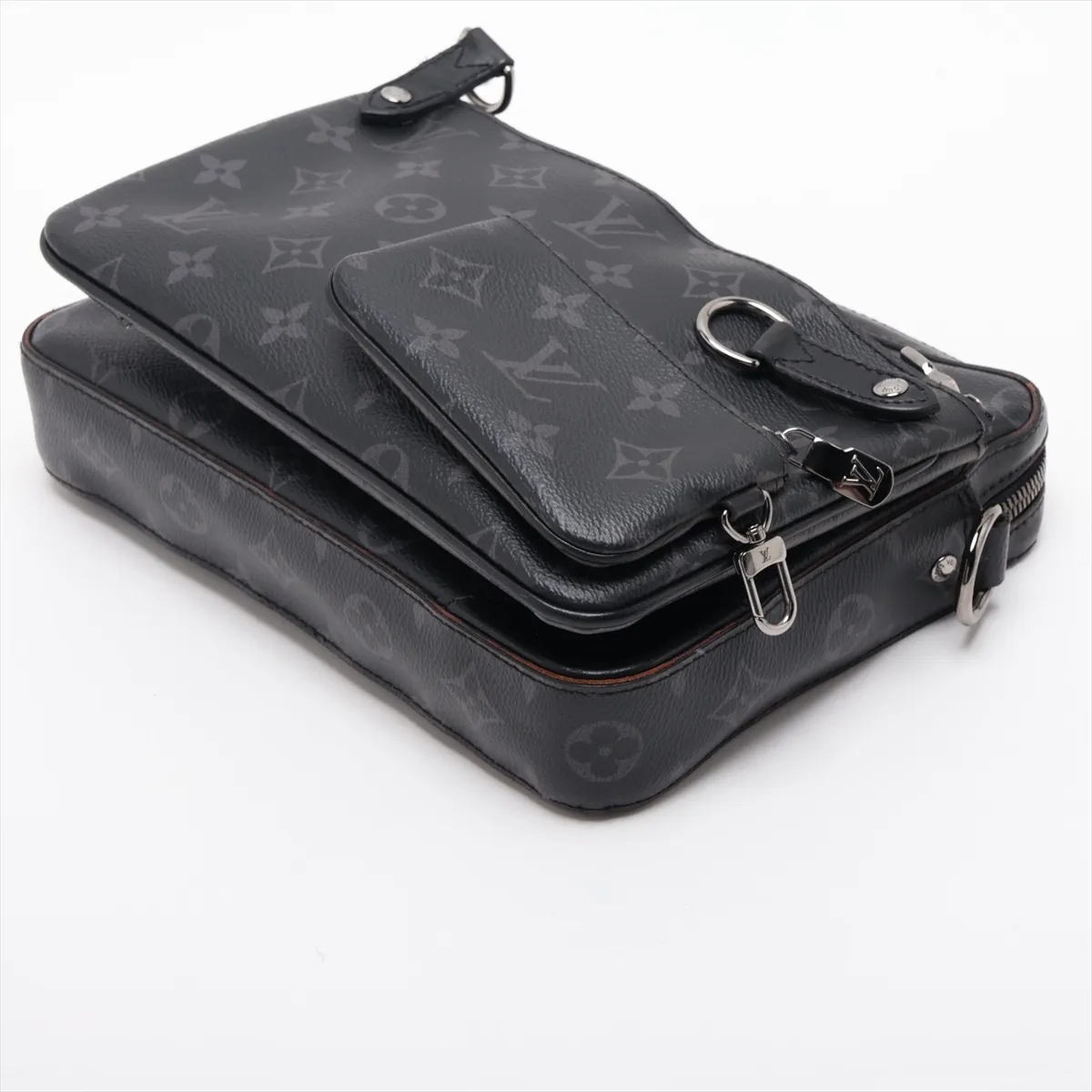 Monogram Eclipse Trio Messenger M69443 Black (RFID detected) — view 5