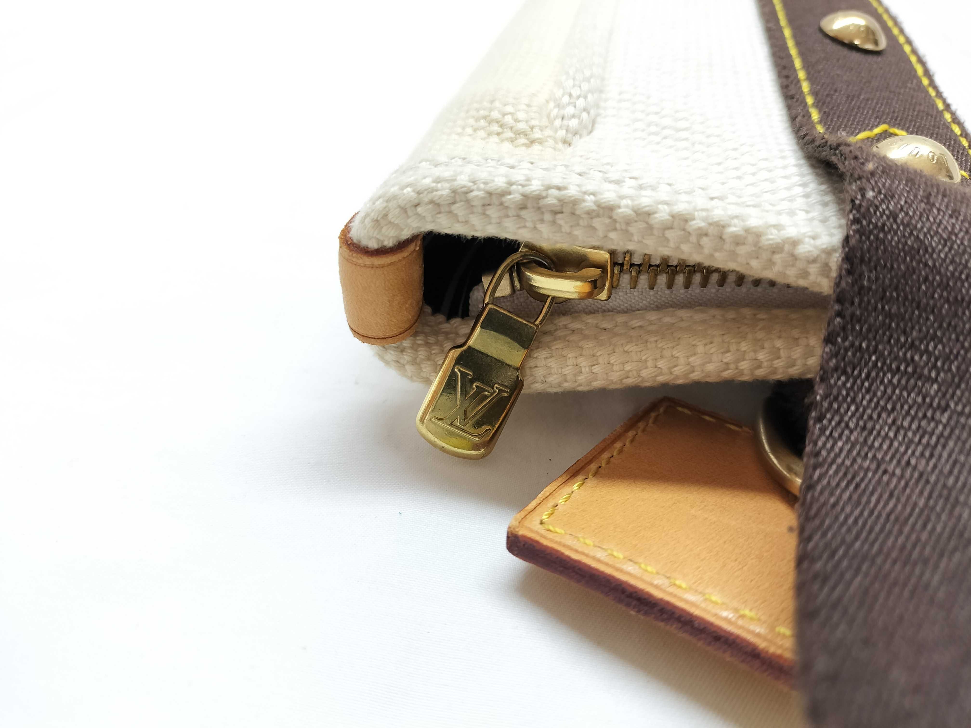 M40038 Antigua Cabas PM Handbag with Dust Bag and Initials — view 11