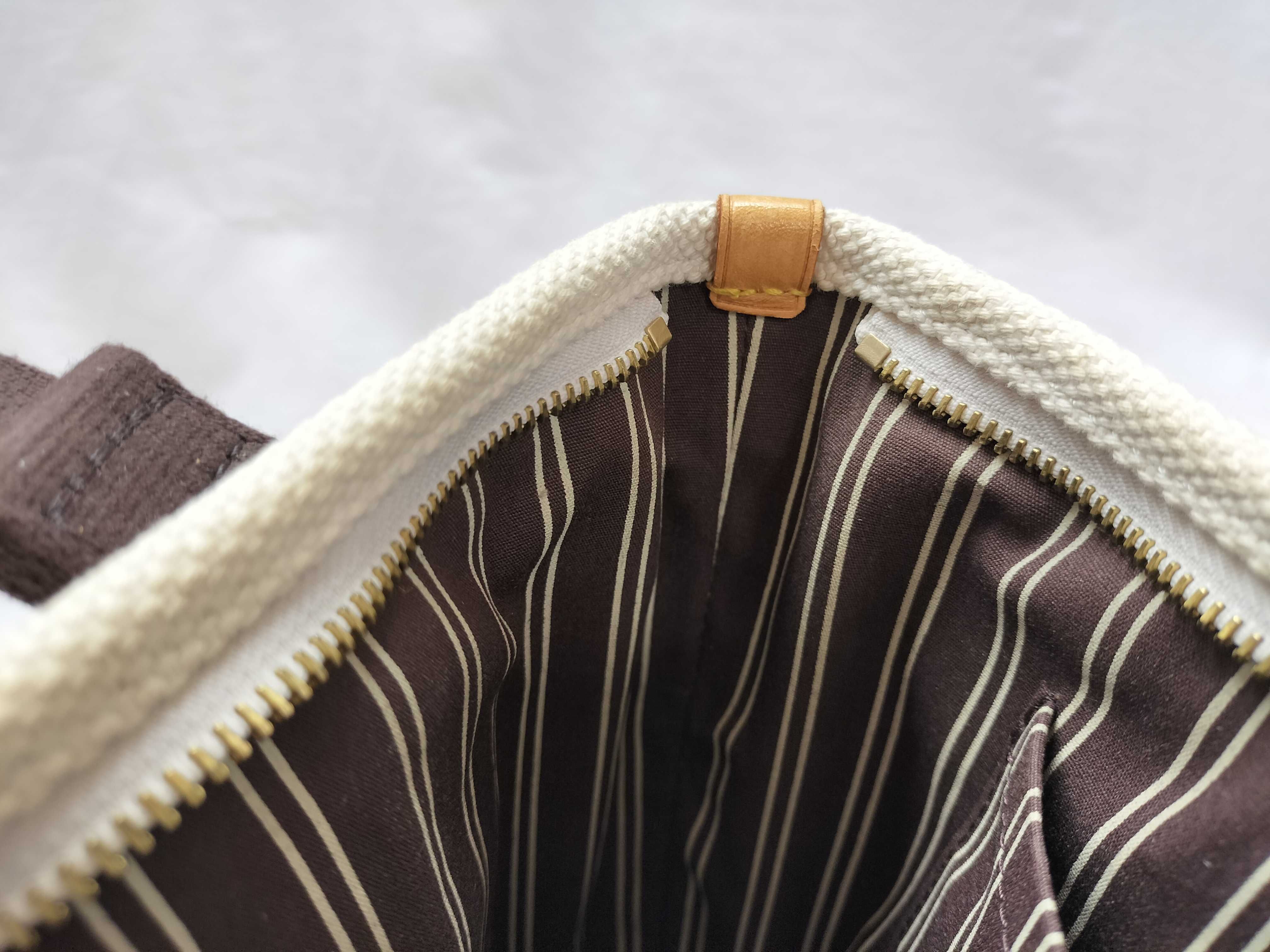 M40038 Antigua Cabas PM Handbag with Dust Bag and Initials — view 15