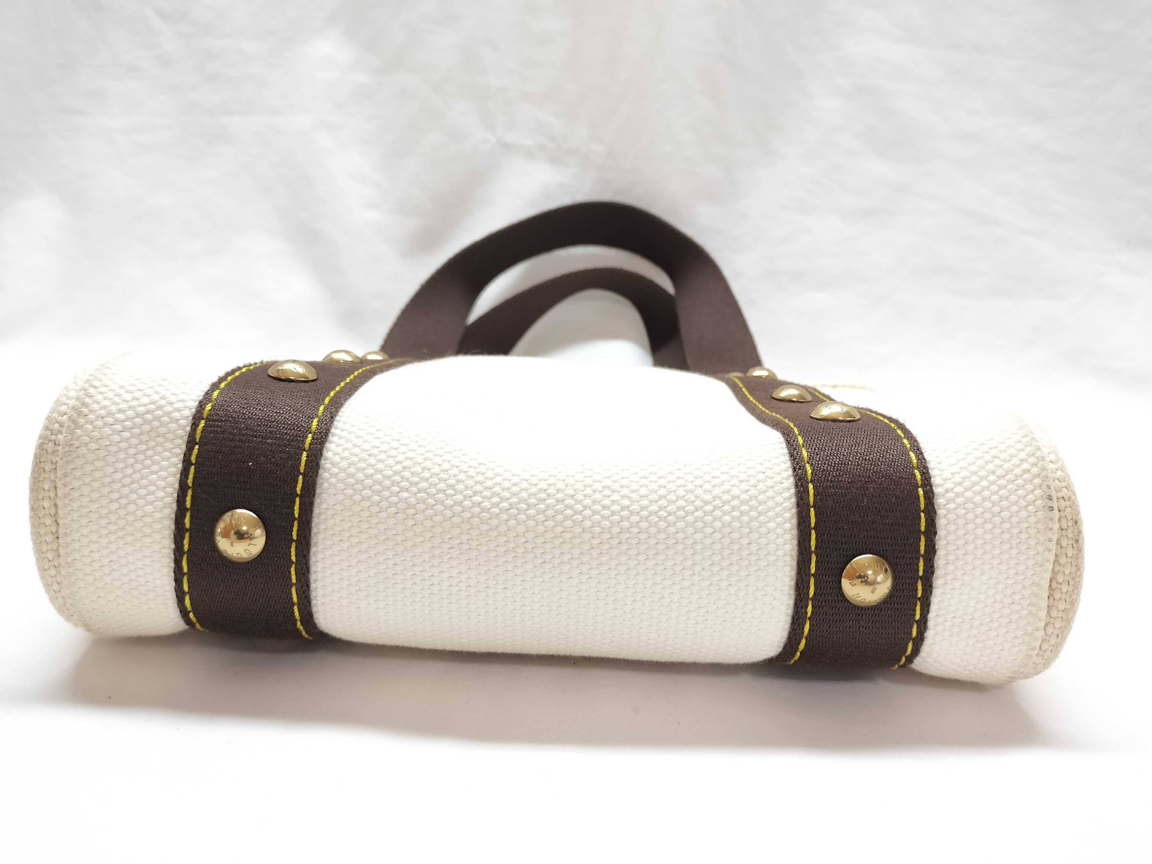 M40038 Antigua Cabas PM Handbag with Dust Bag and Initials — view 3