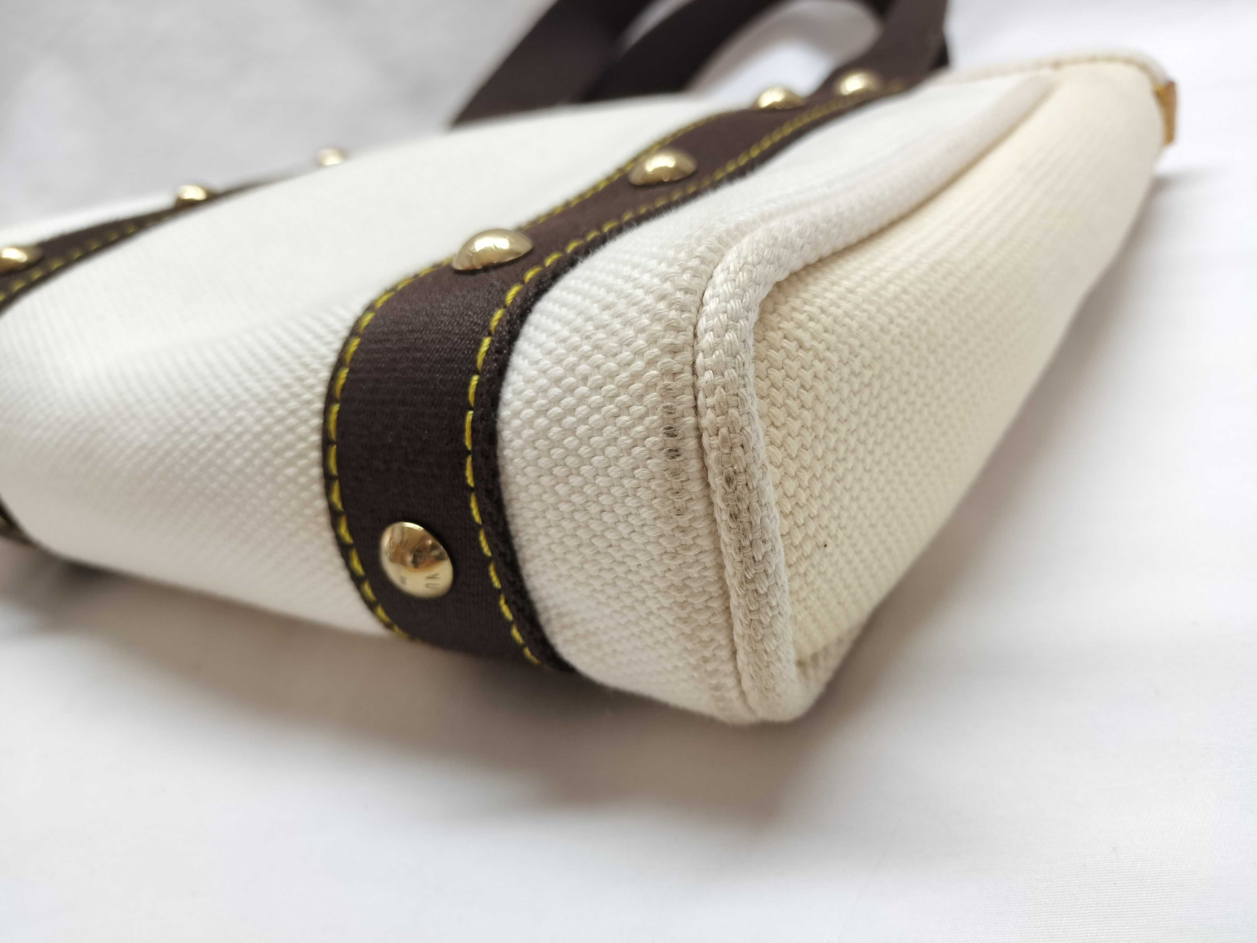 M40038 Antigua Cabas PM Handbag with Dust Bag and Initials — view 4
