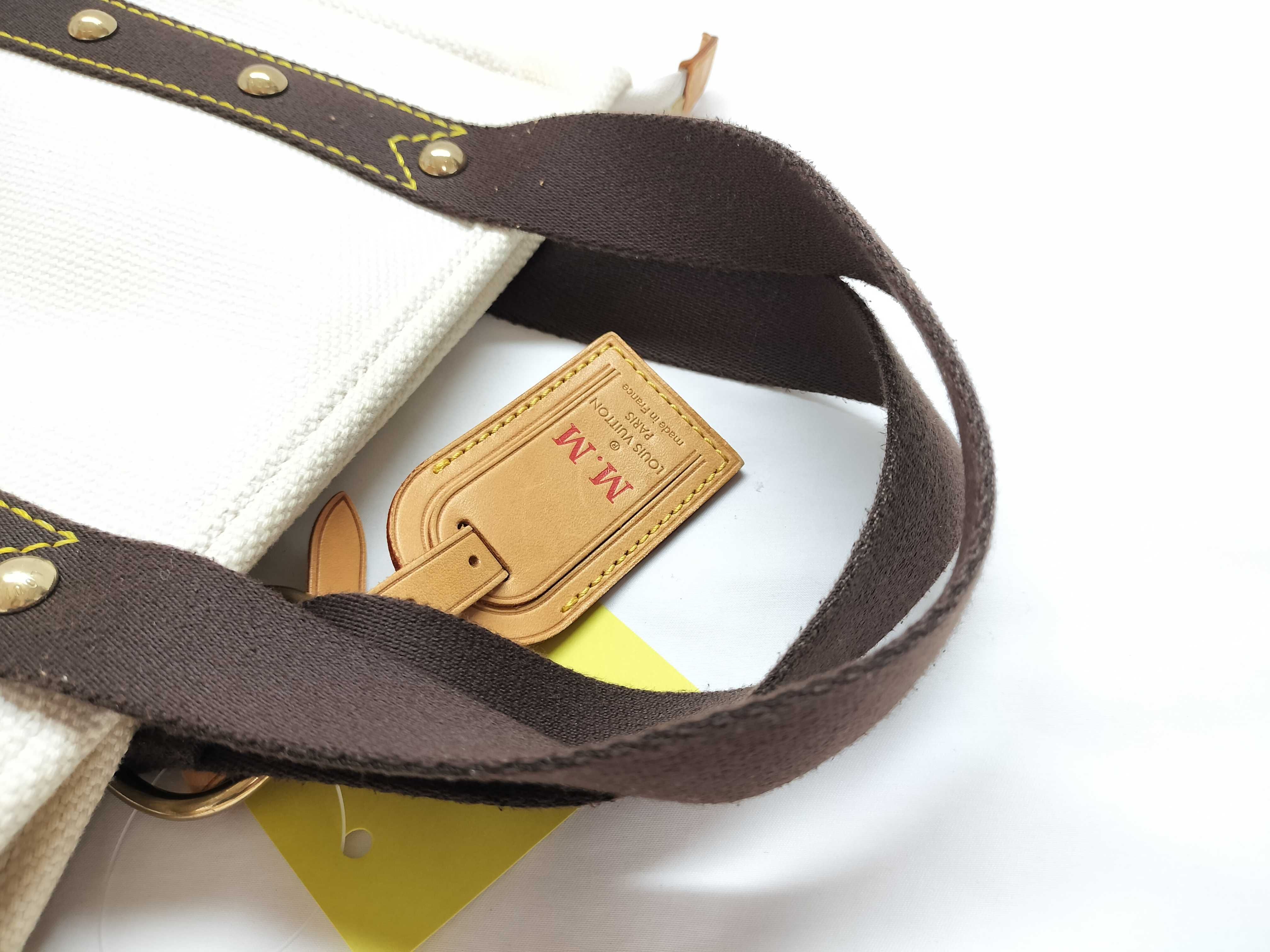 M40038 Antigua Cabas PM Handbag with Dust Bag and Initials — view 5
