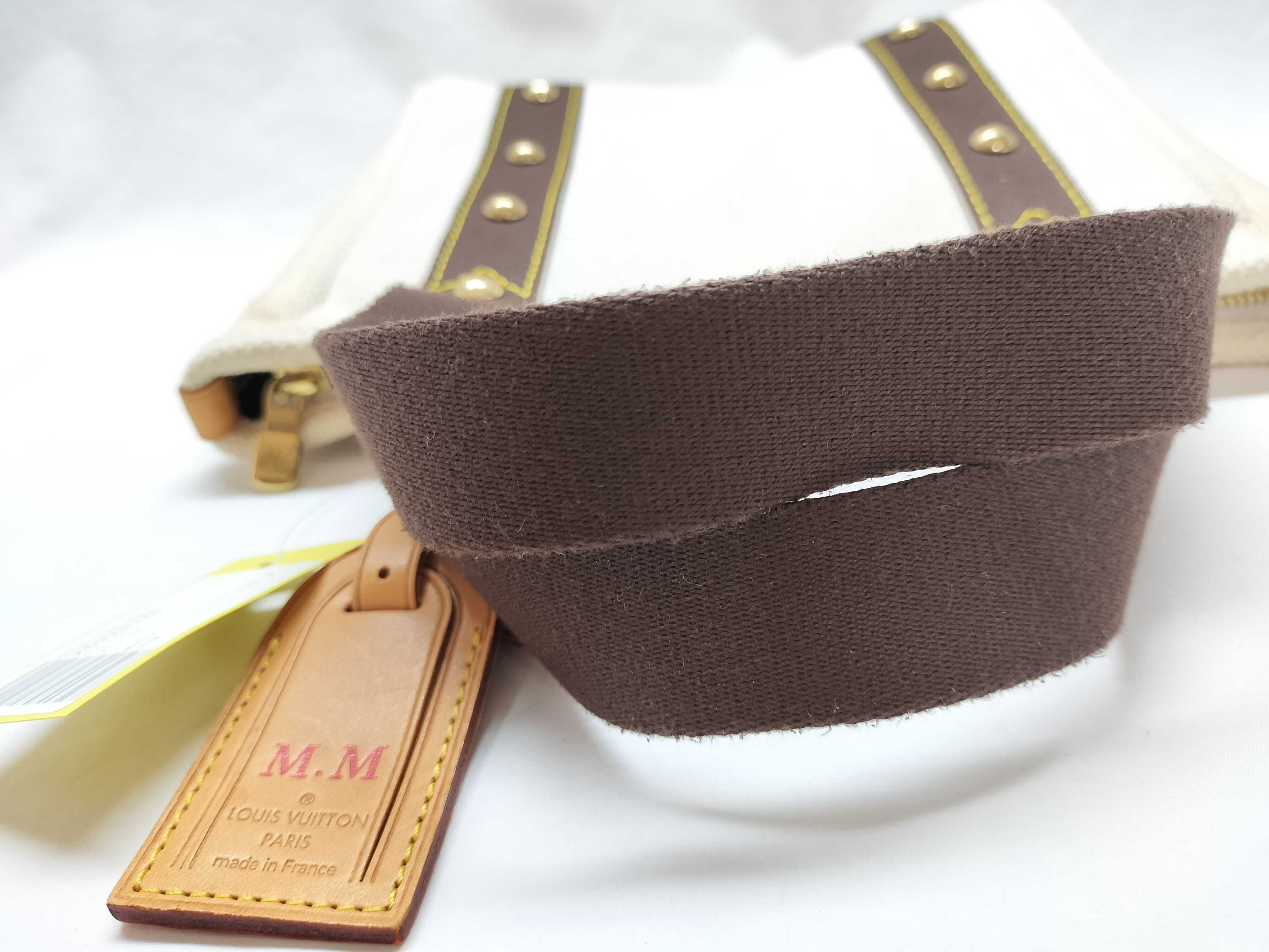M40038 Antigua Cabas PM Handbag with Dust Bag and Initials — view 7
