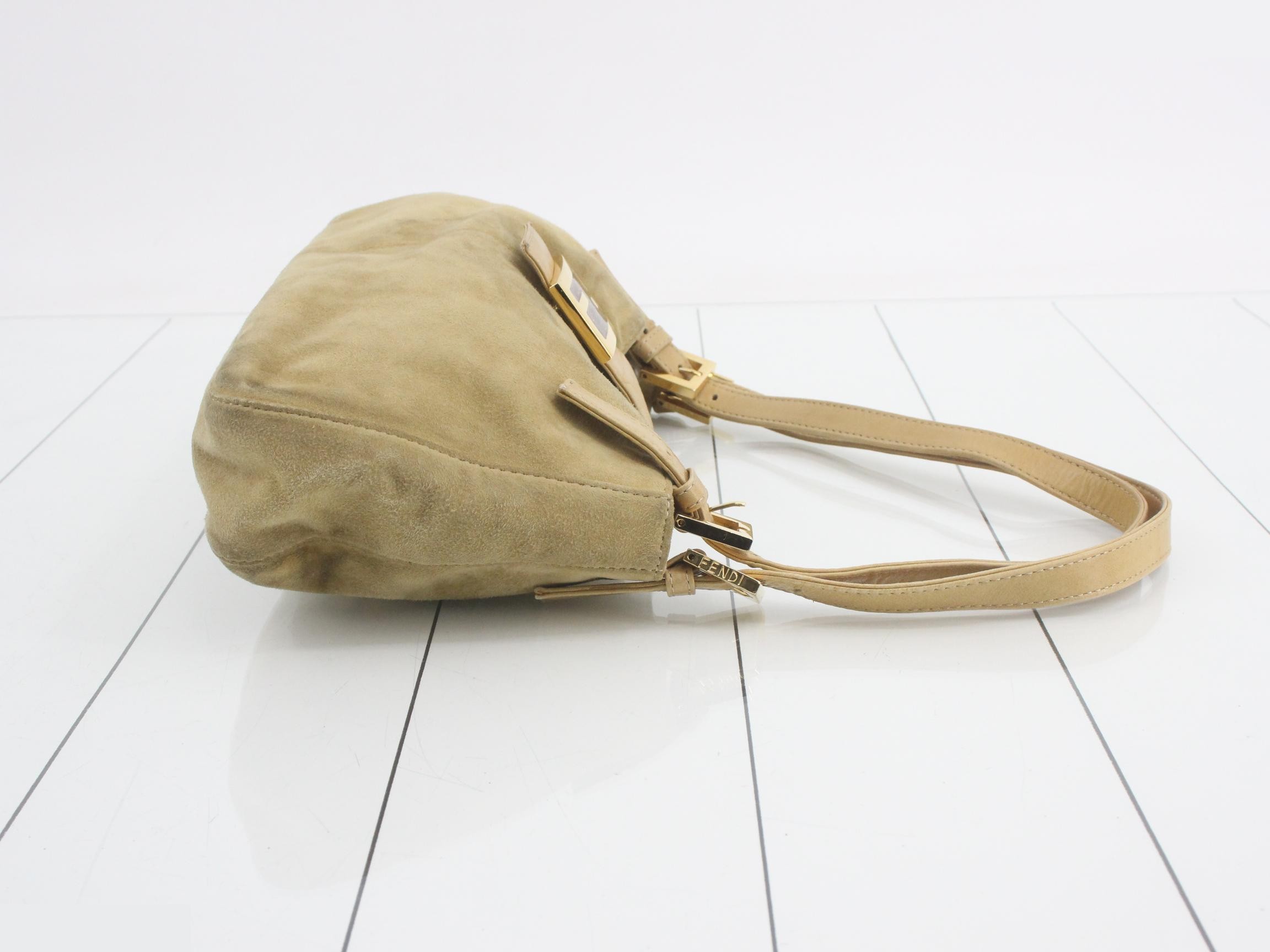 Mamma Baguette Suede Shoulder Bag — view 3