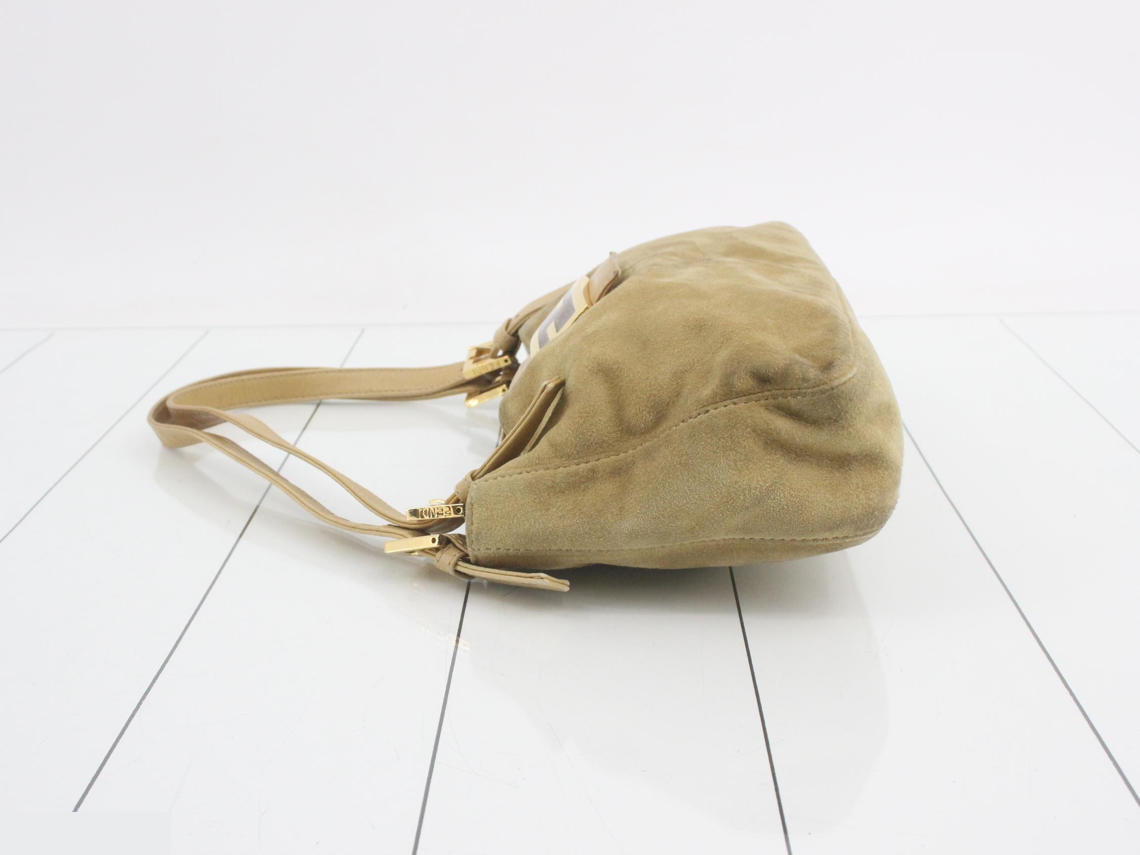 Mamma Baguette Suede Shoulder Bag — view 4