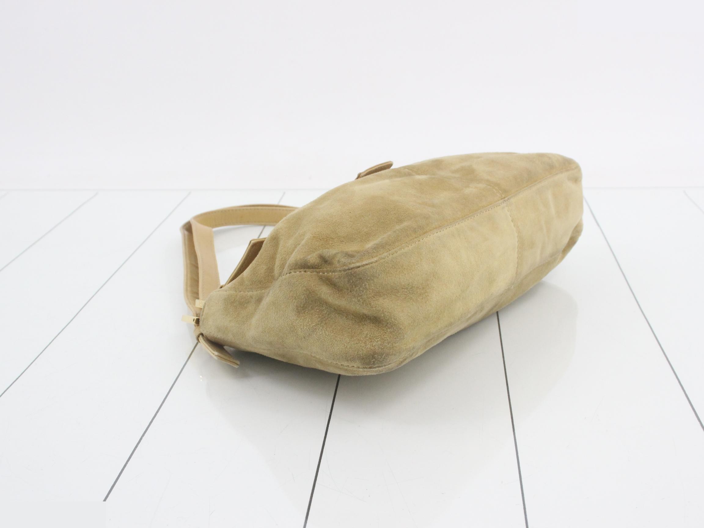 Mamma Baguette Suede Shoulder Bag — view 5