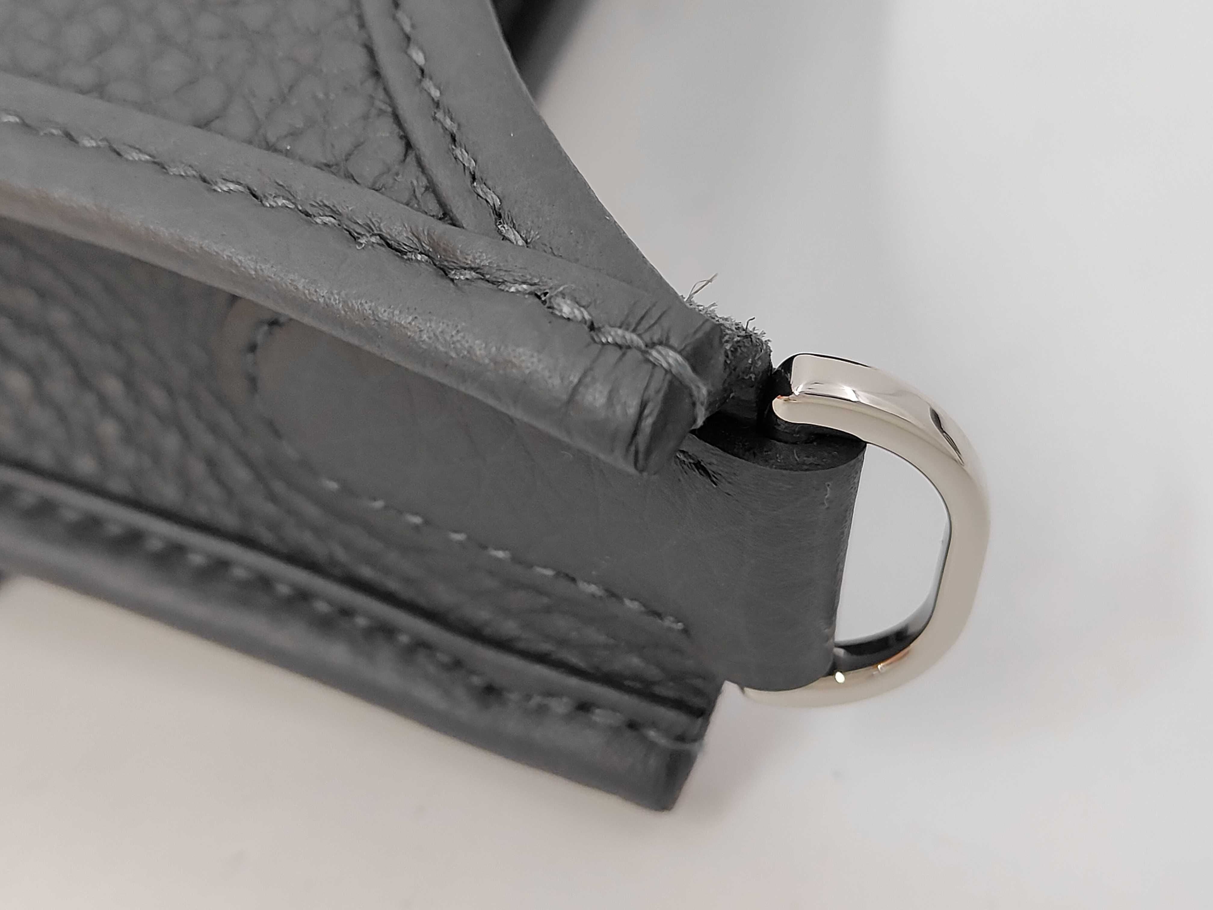 Evelyne 23 Taurillon Clemence Gris Misty Silver Hardware G Stamp Shoulder Bag — view 5
