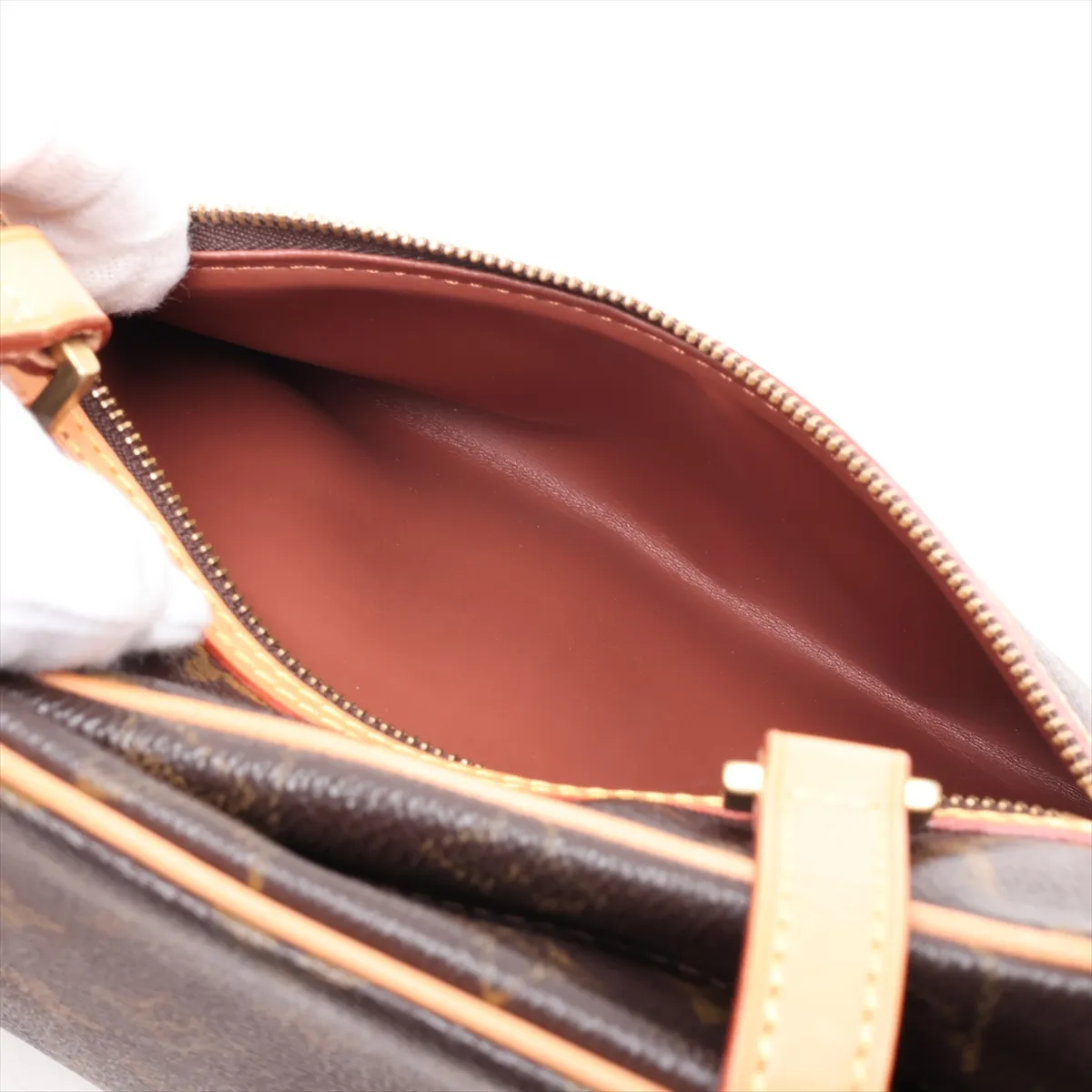 Monogram Cite MM M51182 SD0052 Brown, natural leather, various parts repaired by aftermarket parts. — view 8