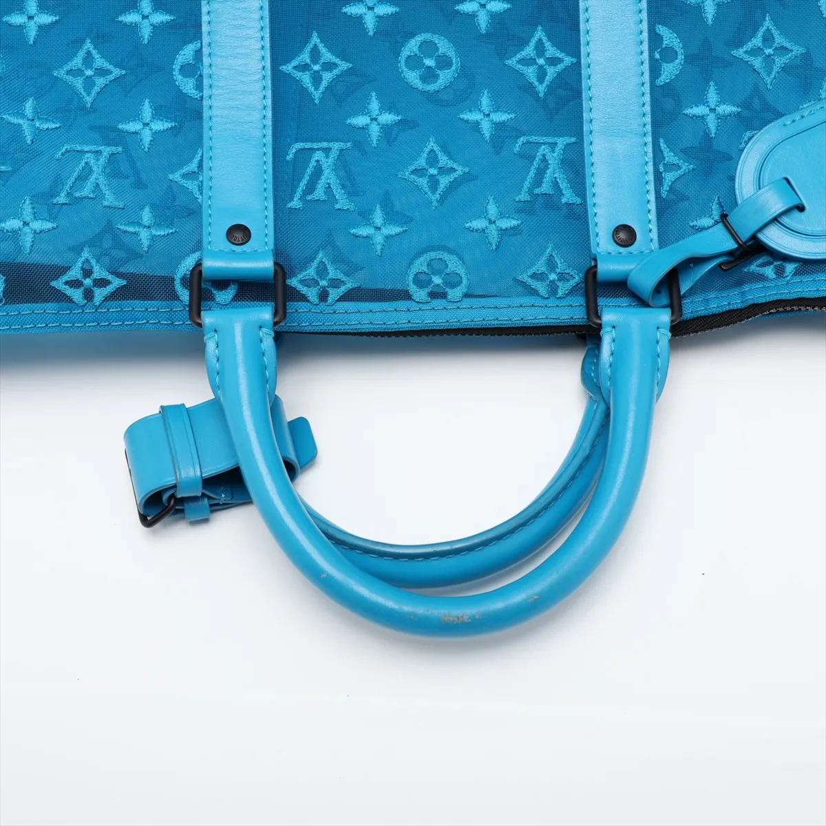 Monogram Mesh Keyport Triangle 50 M45048 DR4119 Blue — view 5