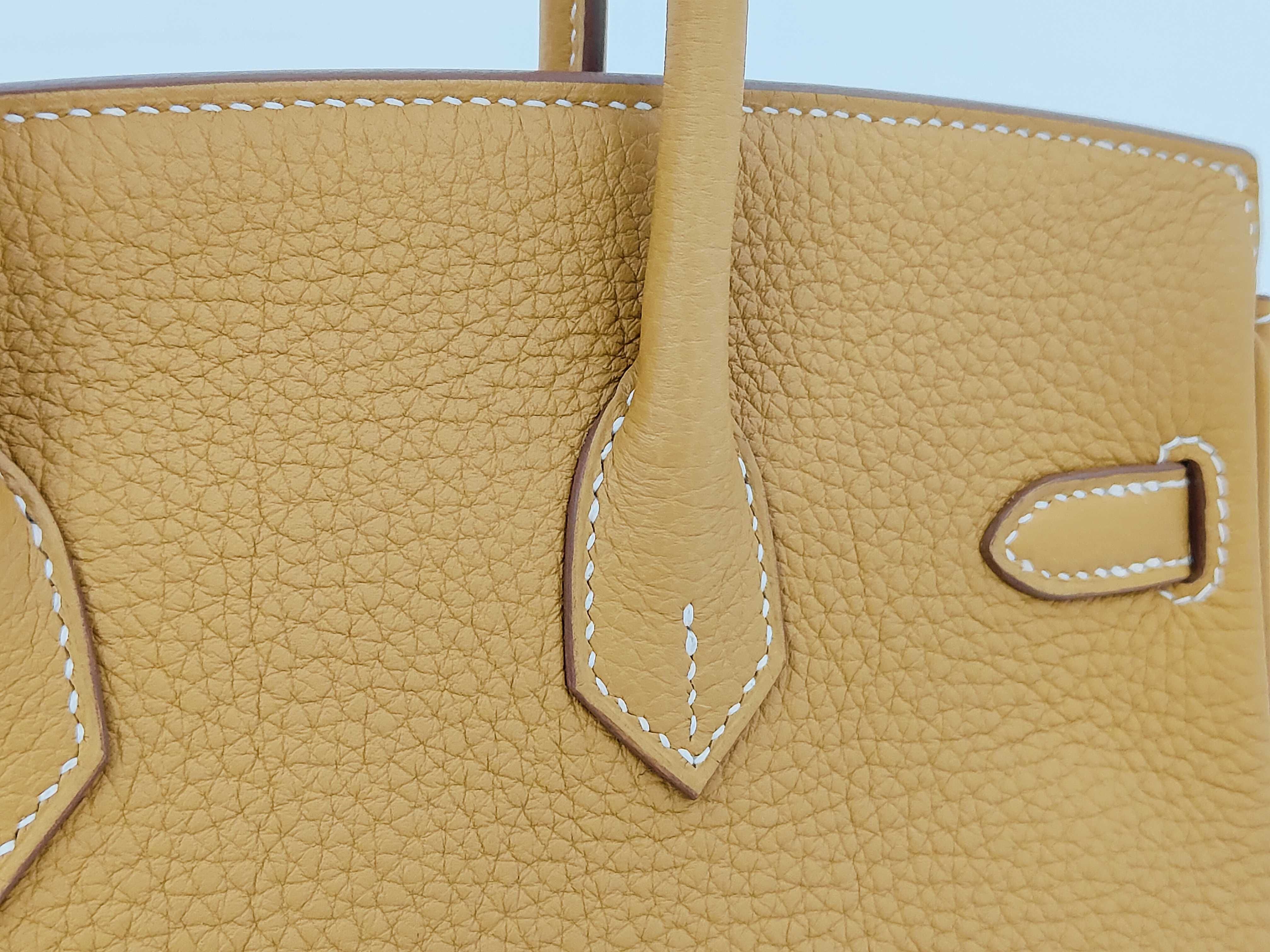 Birkin 25 Natural Sable Togo Leather, Gold Hardware, K Stamp Handbag — view 5