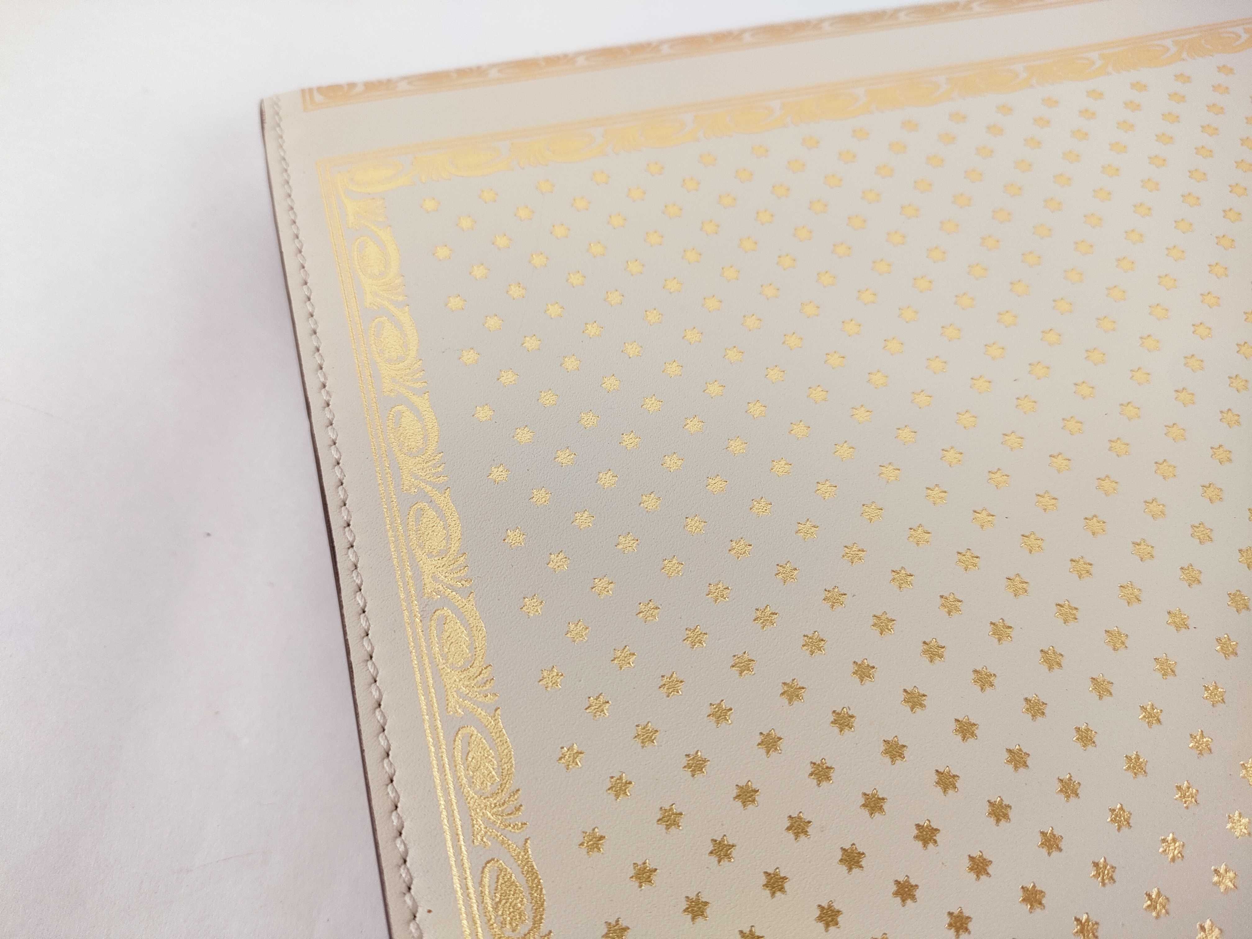 Guccissie Leather Clutch Bag Beige 510422 Star Engraved Clutch Bag — view 11