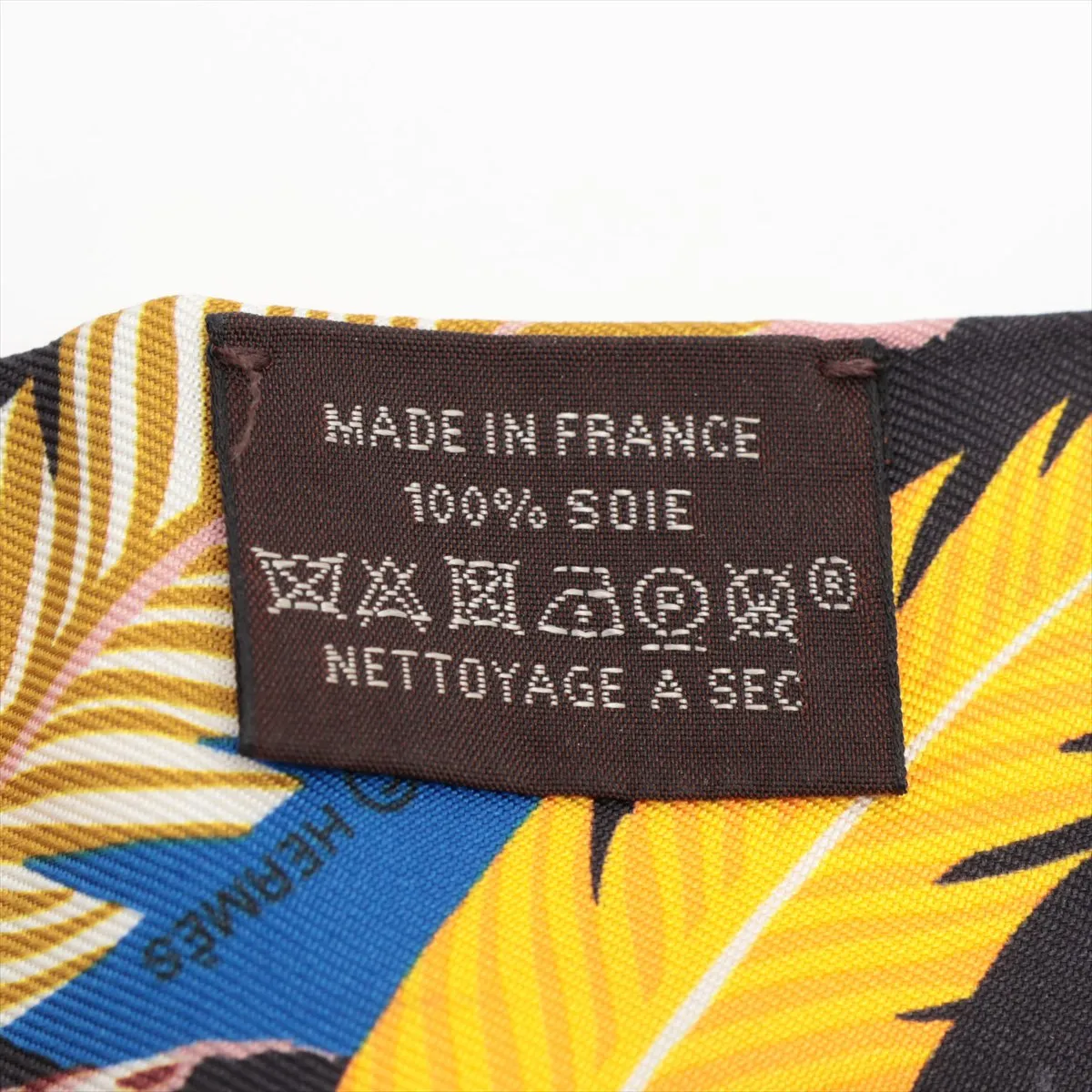 Twilly JAGUAR QUETZAL Scarf Silk Brown x Blue Thread — view 3