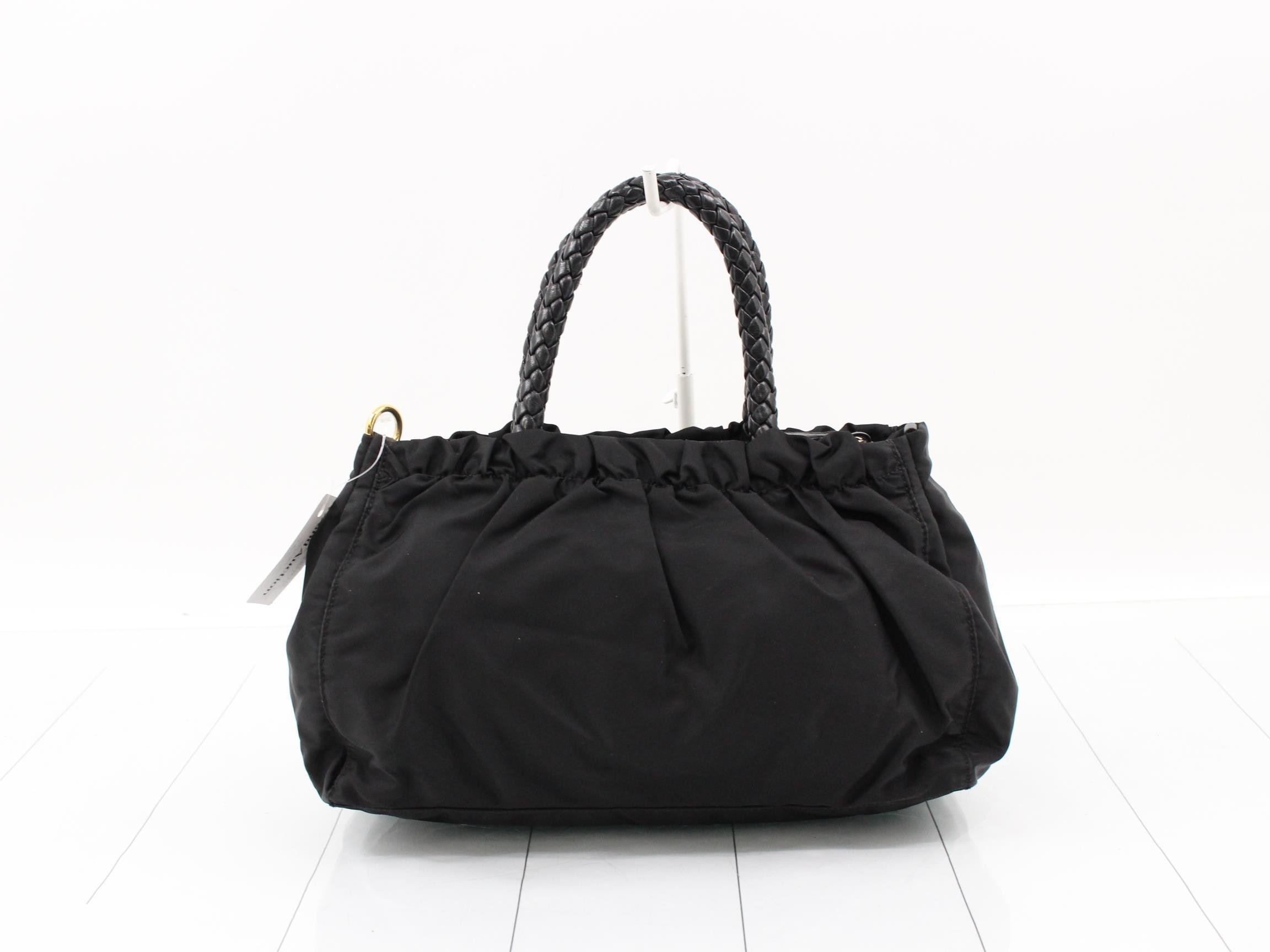 2WAY handbag nylon/leather black — view 2